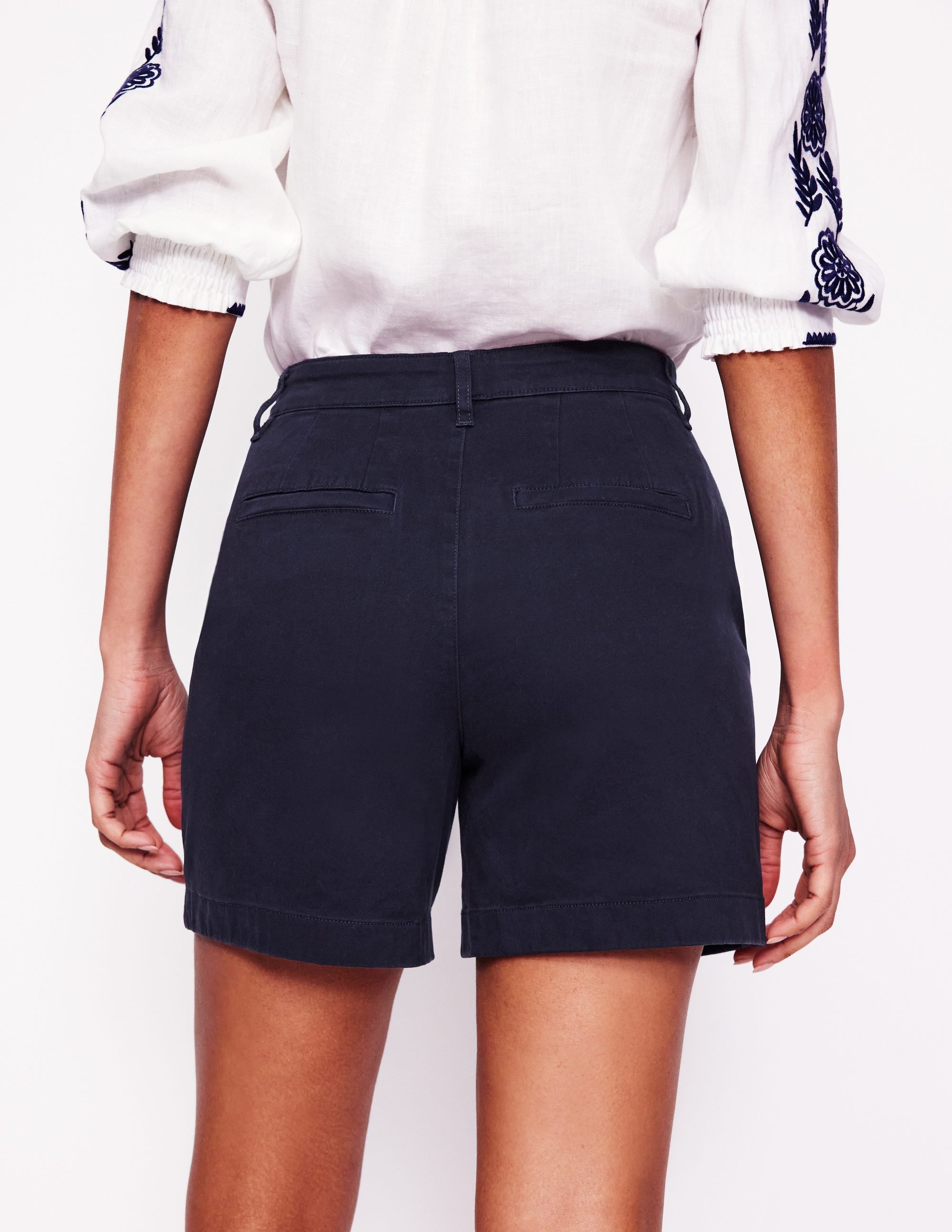 Barnsbury Men's Chino Shorts in Navy Blue - Comfortable Casual Wear for Summer & Outdoor Activities
