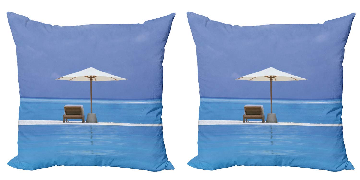 Ambesonne 2-Pack Seaside Decorative Throw Pillow Covers - 24