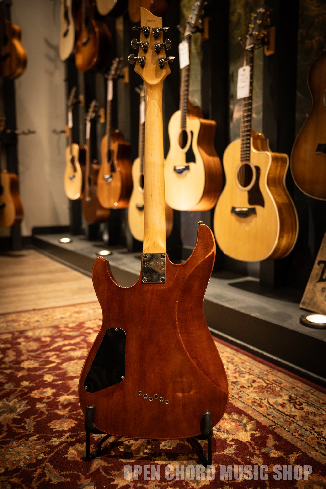 Used Schecter Omen 6 Electric Guitar - Walnut Satin Finish (2000 Model, Serial Y6070621) | Perfect for Rock, Metal & Studio Recording
