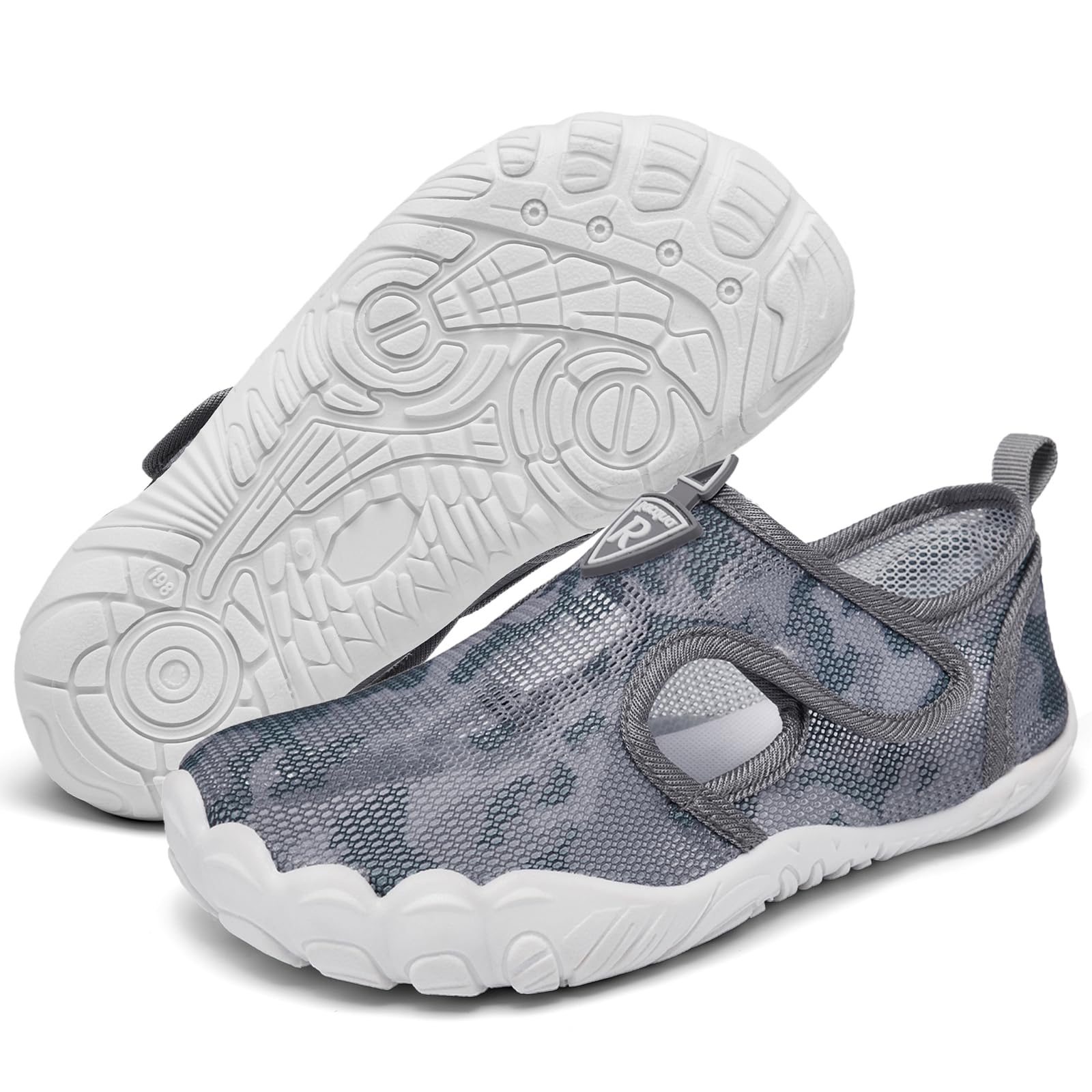 Racqua Kids Water Shoes for Boys & Girls - Breathable Quick Dry Beach Swim Shoes for Toddler & Youth - Perfect for Pool, Beach, Water Park & Summer Activities