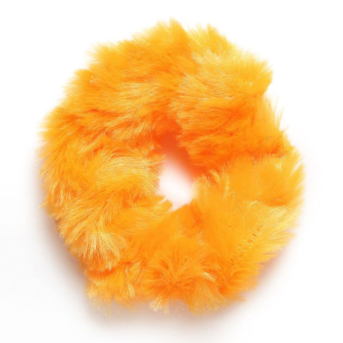 Accessher 12 Pcs Women's Hair Bands - Soft Fur & Silky Scrunchies, Stretchable Hair Ties for Women - Perfect for Workouts, Office, or Everyday Styling