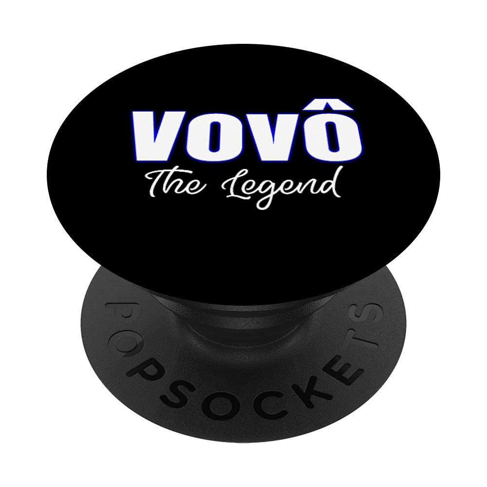 Vovô The Legend | Brazilian Grandpa PopSockets Swappable PopGrip - Funny Phone Grip & Stand for Cell Phones | Perfect Gift for Dad, Grandfather & Brazilian Culture Lovers