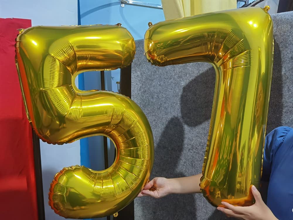 32 Inch Gold Number 5 Foil Balloon - Birthday Party Decoration Supplies for Anniversary, Graduation, Baby Shower & Special Events (Pack of 1)