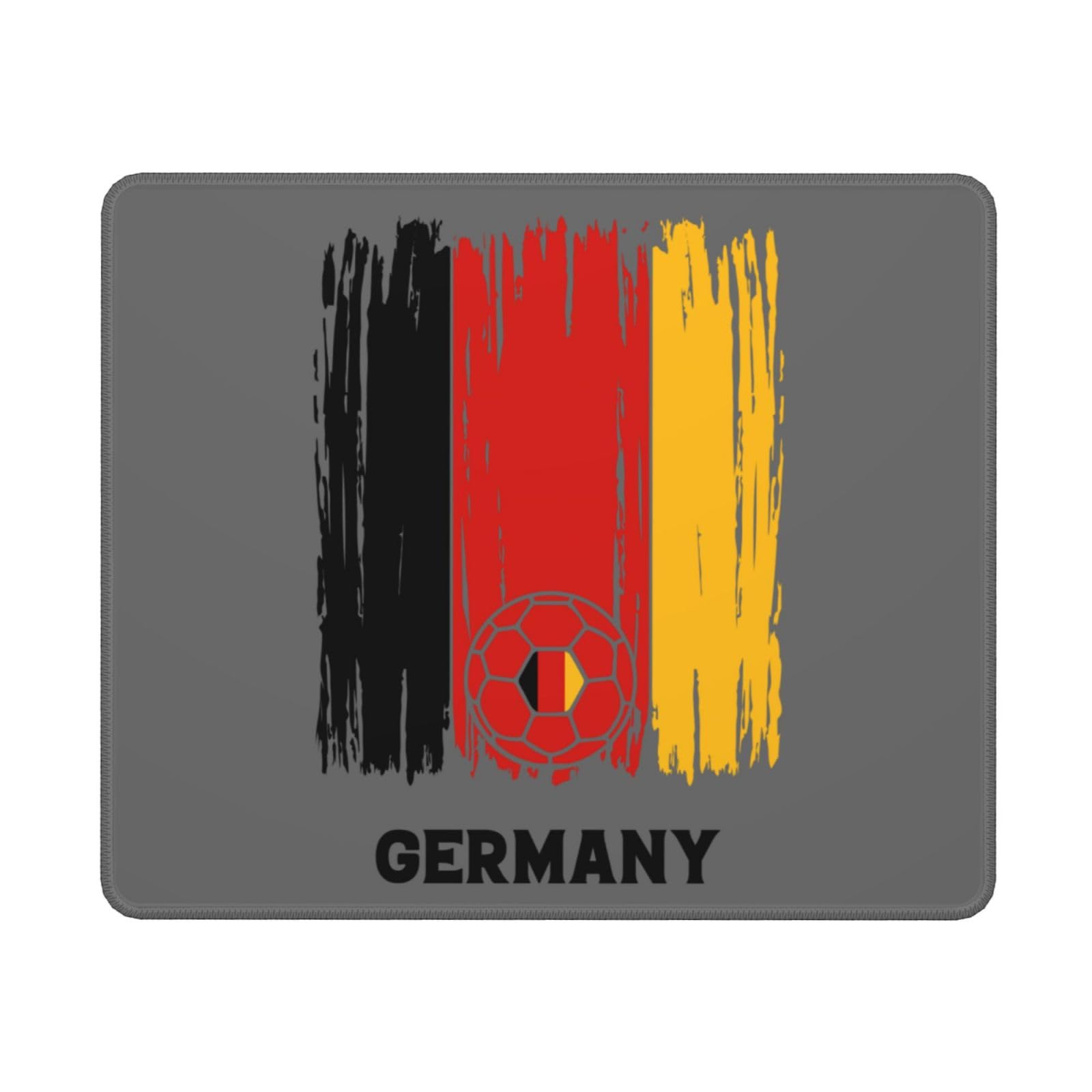 Germany Football Flag Mouse Pad - Waterproof, Non-Slip Rubber Gaming Mousepad (10x12 inches) for Laptop, Office & PC Gaming - Perfect for Soccer Fans, Esports & Work Desks