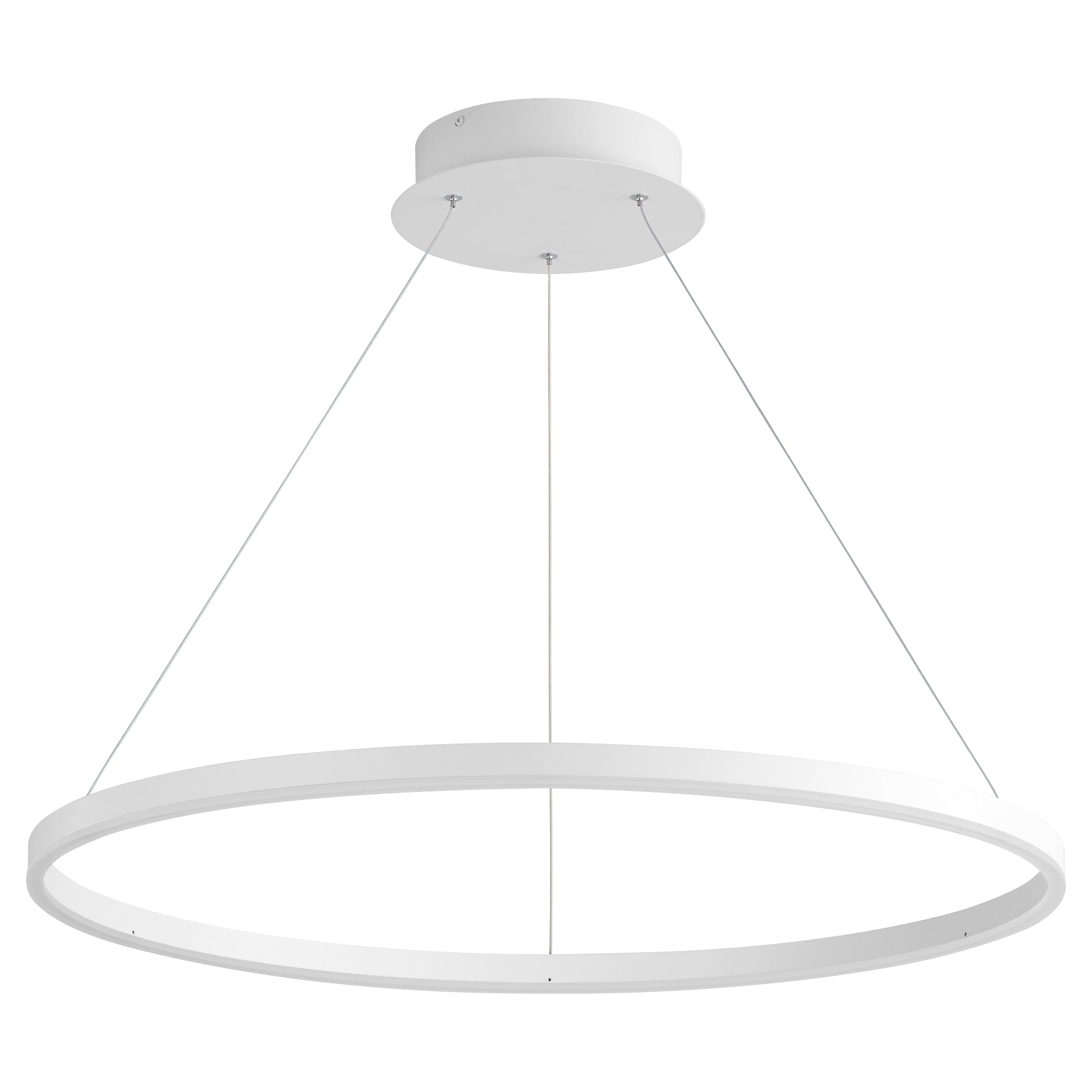 Oxygen Circulo 3 65 6 32 Inch LED Pendant Light - Modern White Ceiling Fixture for Living Room, Bedroom & Dining Room Lighting