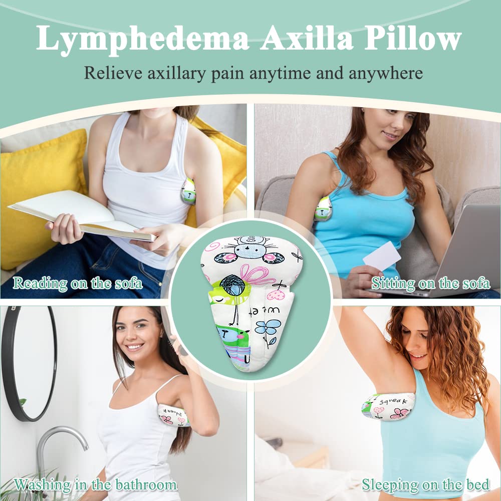 **KAAMOS Post-Surgery Recovery Pillow for Lymphedema & Mastectomy - Underarm Support Pillow for Pain Relief, Breast Surgery Recovery, Sleeping Comfort (1PC) - Ideal for Post-Op Care, Rest & Pain Management**