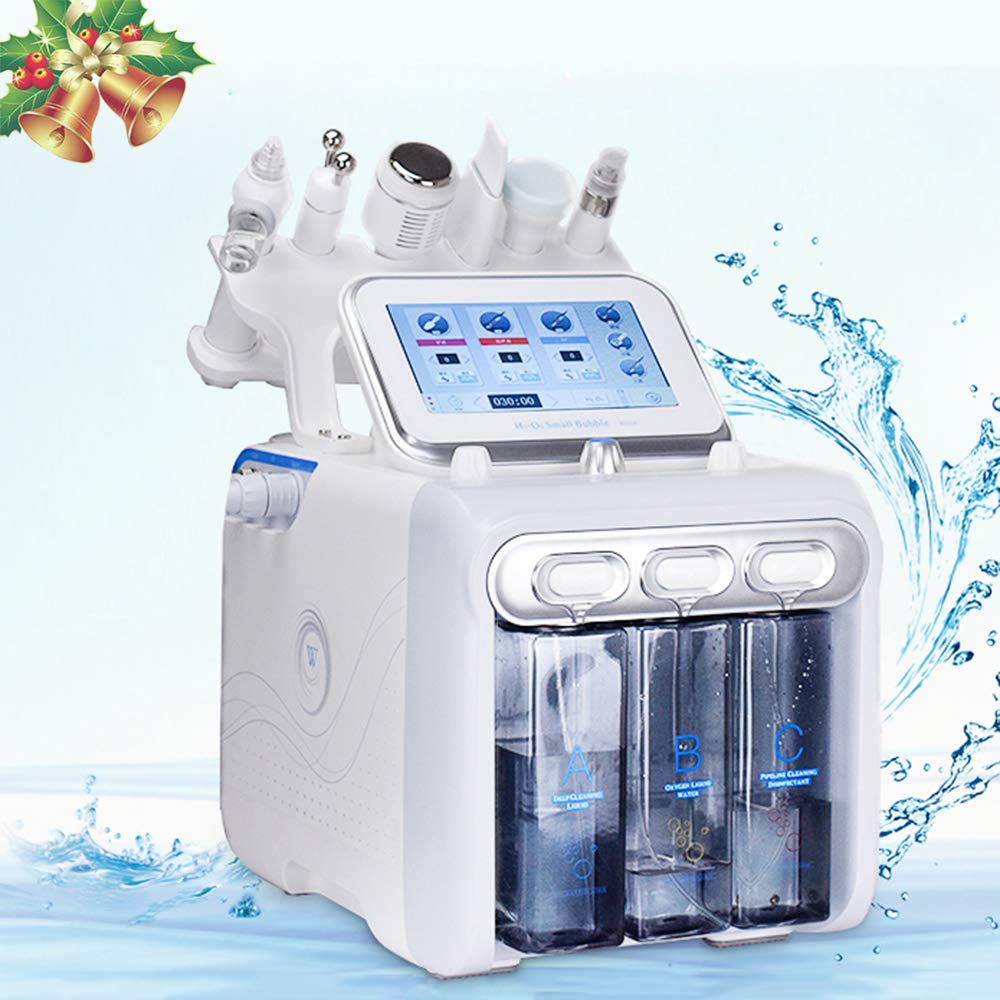 JOPOHA 6-in-1 Professional Skin Rejuvenation Machine - Hydrogen Oxygen Beauty Device with Micro Bubble Technology for Pore Cleansing & Blackhead Removal - Home & Salon Facial Treatment Equipment for Glowing Skin | Perfect for Daily Skincare Routine & Professional Spa Treatments
