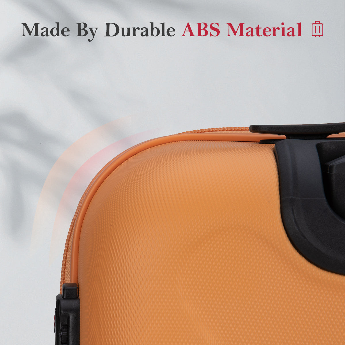 Ntbay 3-Piece Lightweight ABS Luggage Set with 360° Silent Wheels & TSA Lock - Durable Suitcase for Travel, Business Trips & Vacations