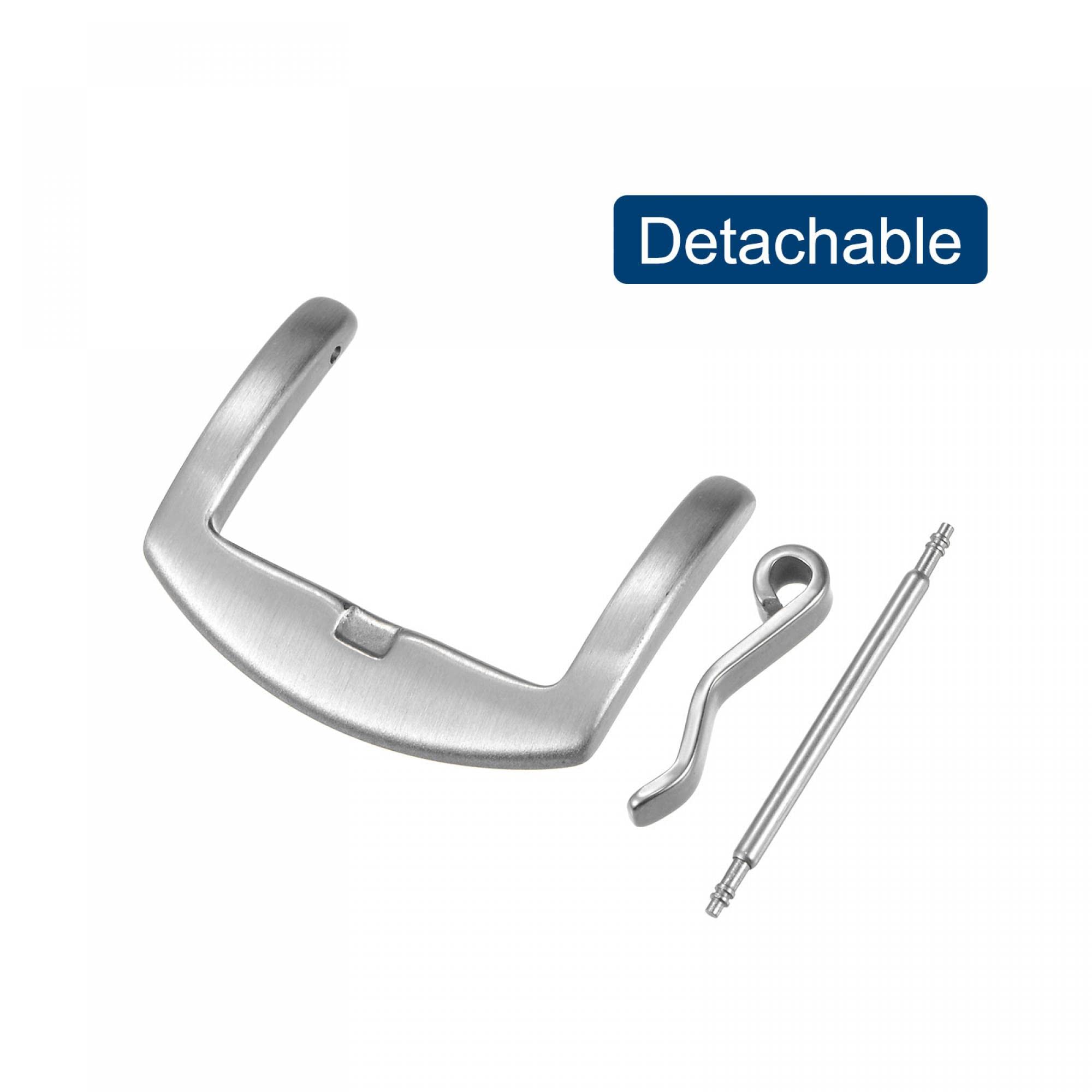 Stainless Steel Watch Strap Buckle for 22mm Bands - Arc Side Clasp Replacement | Durable & Stylish for Daily Wear