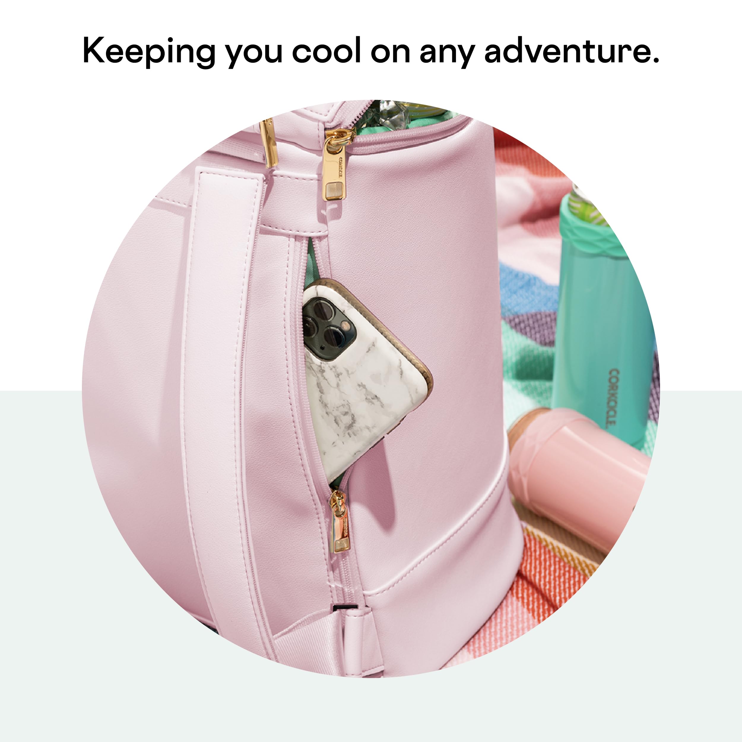 Corkcicle EOLA Insulated Cooler Backpack - Waterproof & Leakproof for Wine, Beer, Ice Packs - Perfect for Picnics, Camping, Beach Trips & Outdoor Adventures