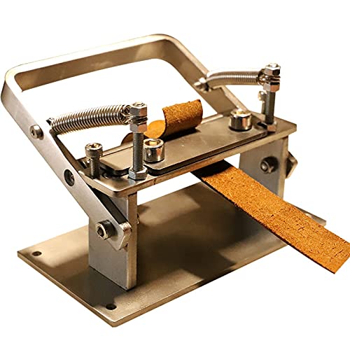 DIY Leather Thinning Machine - 304 Stainless Steel Manual Leather Peeler Tool for Vegetable Tanned Leather | Leather Crafting, Shoe Making, Bag Repair & Leatherworking Projects