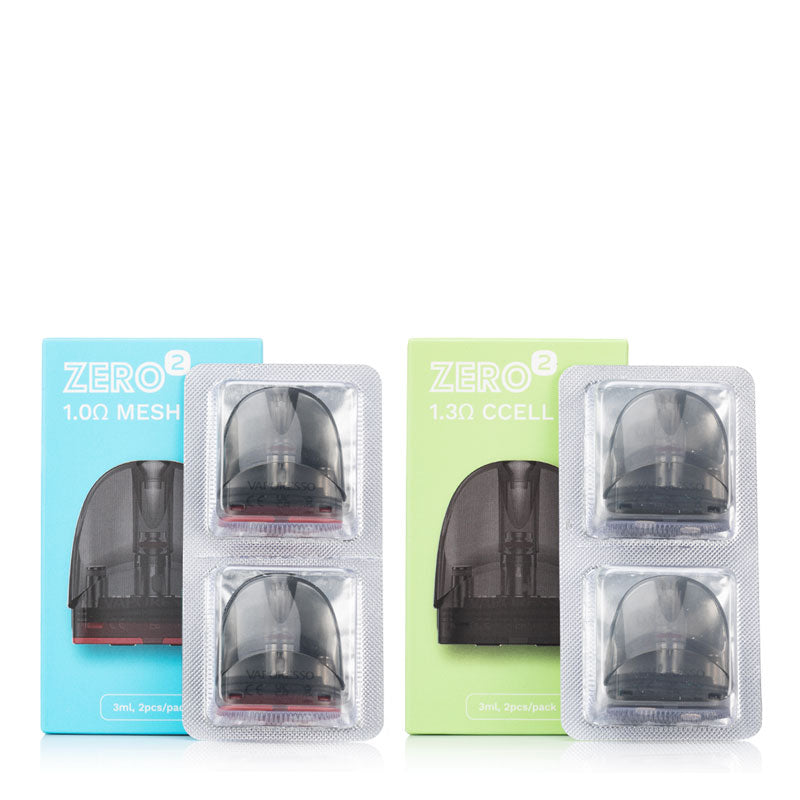 Vaporesso Zero 2 Replacement Pods - Mesh & CCELL Coils - Compatible with Zero 2 Vape Kit - Perfect for On-the-Go Vaping and Smooth Flavor Experience