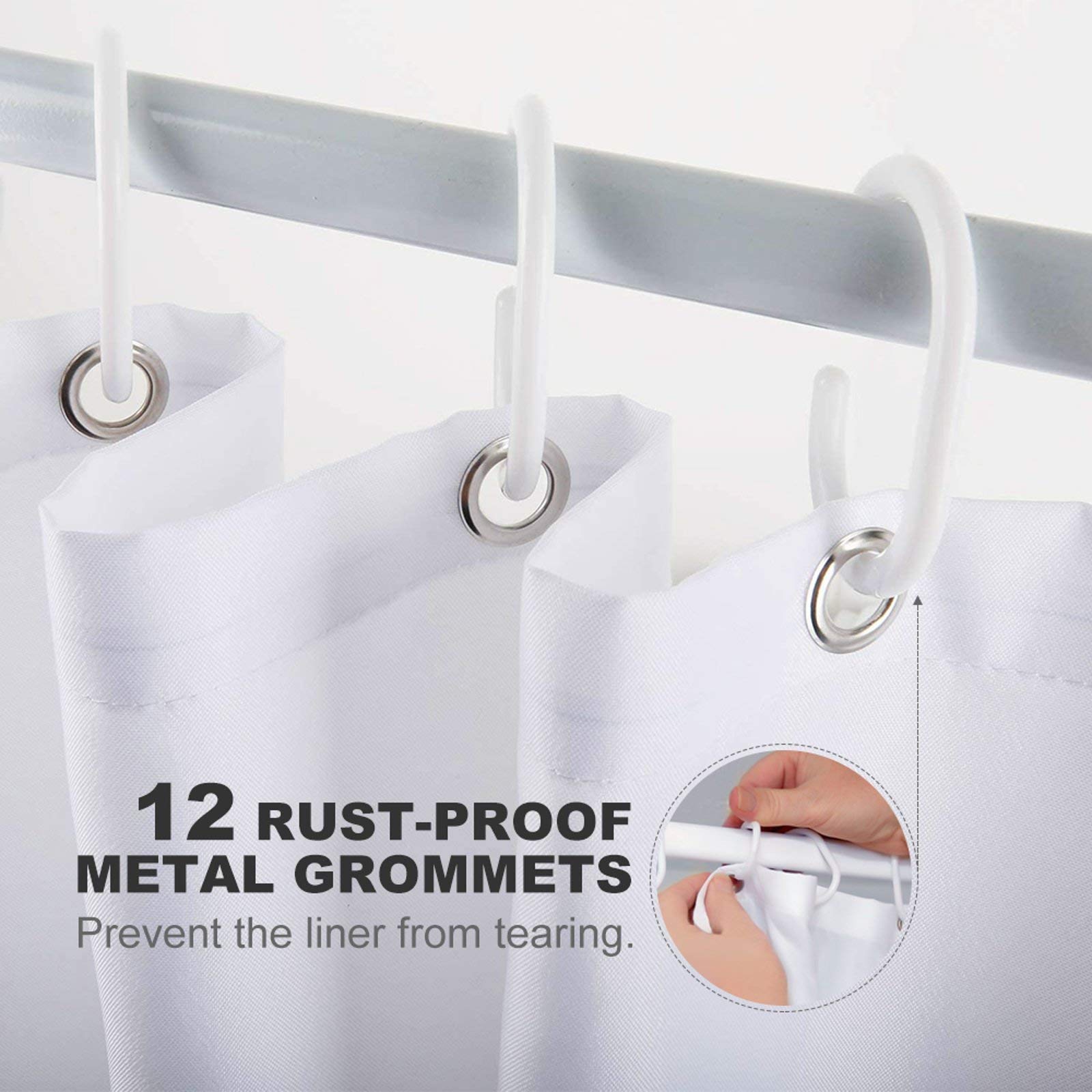 Funny Bathroom Curtain Set with Hooks - 'I Like His Beard, I Like Her Butt' Printed Shower Curtain - 72x72 Inch Waterproof Bathroom Decor for Home & Apartment - Perfect for Humorous Bathroom Decorations and Gift Ideas