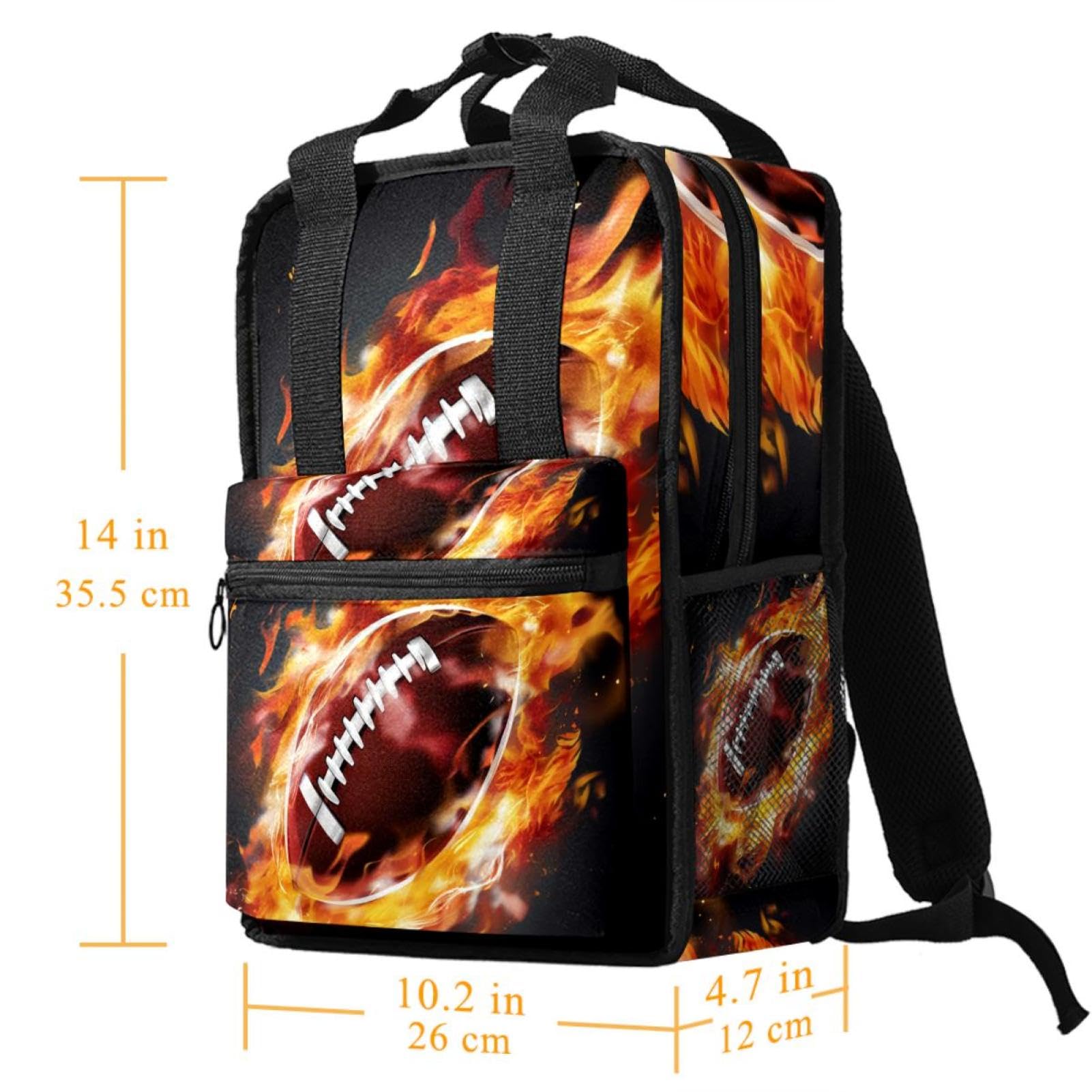 Best Travel Backpack for Men & Women - Durable Waterproof Hiking Backpack for Outdoor Adventures, American Football Games & Fire Safety - Perfect for Camping, Commuting & Sports