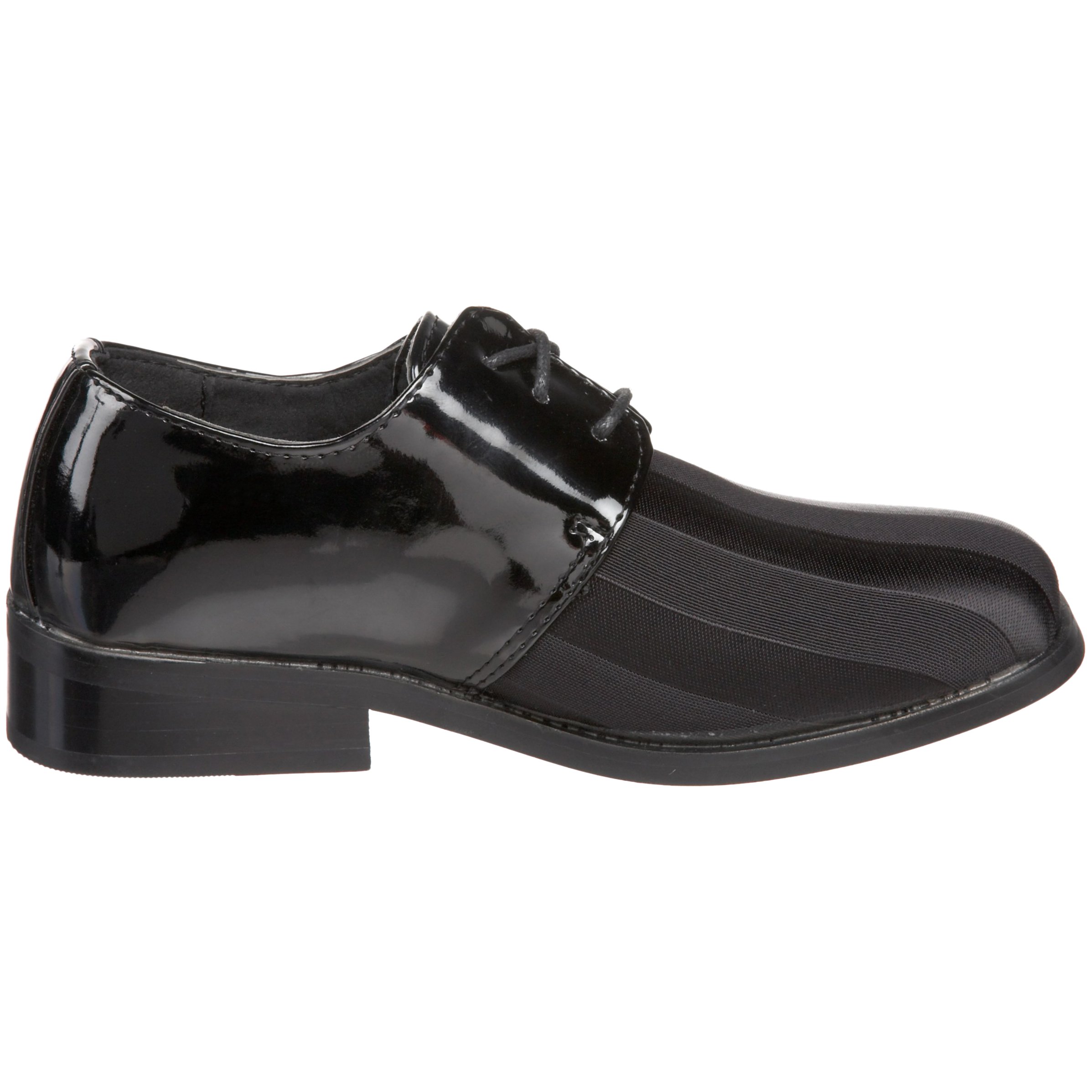 Joseph Allen 18015 Toddler Dress Shoes - Classic Black Leather Oxford Shoes for Boys & Girls - Perfect for Weddings, Church & Formal Occasions