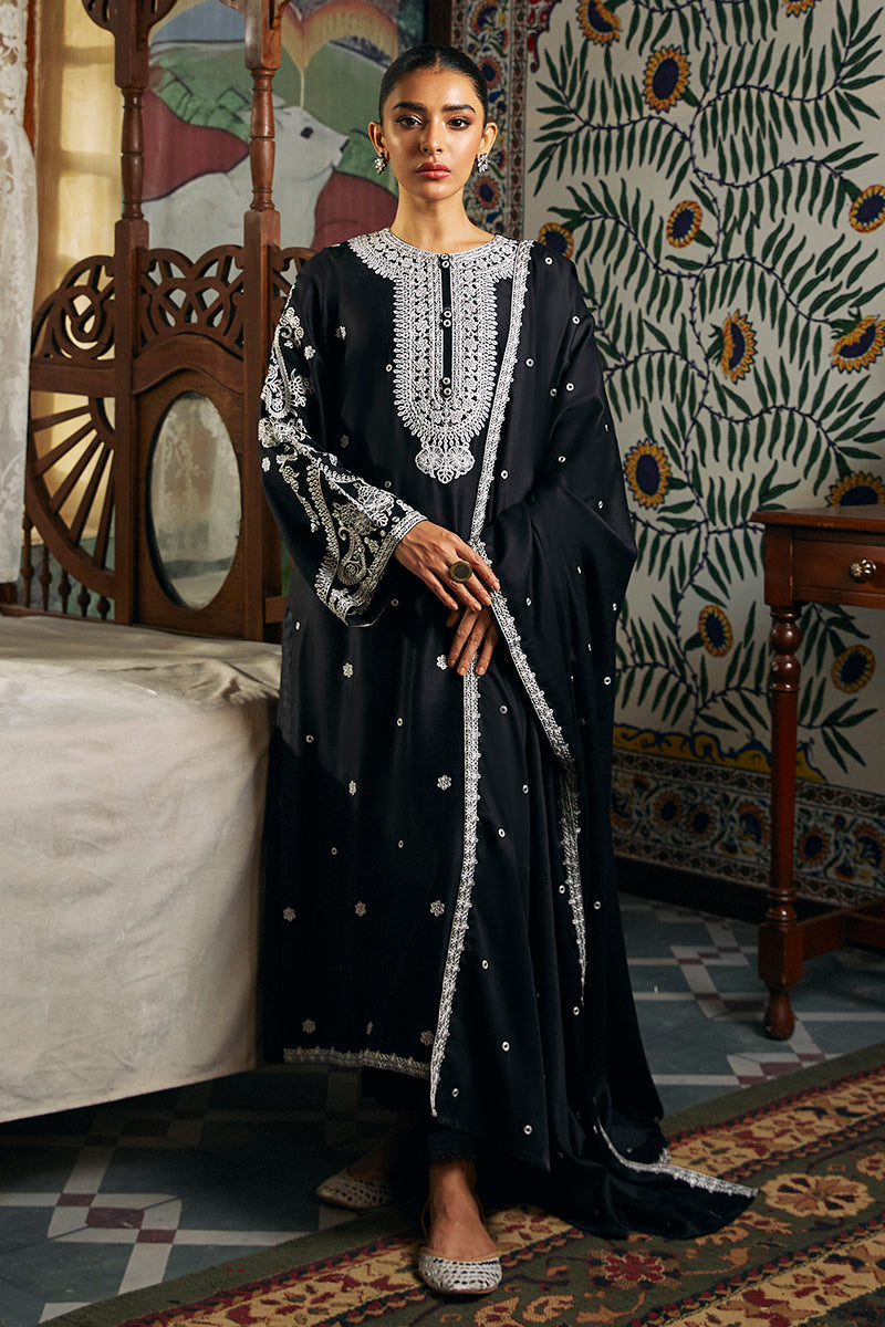 Black Dew 2-Piece Marina Embroidered Suit - Elegant Women's Outfit for Parties, Weddings & Special Occasions