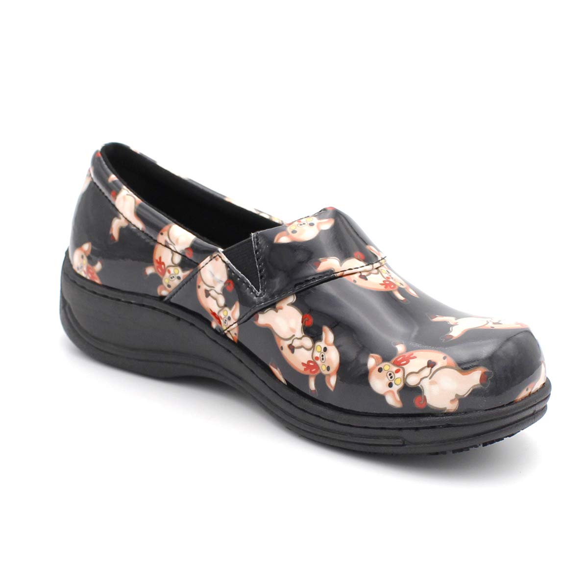 Laforst Women's Rachel Slip-Resistant Nursing & Waitress Shoes - Comfortable Manmade Upper Clogs for Healthcare & Food Service Professionals