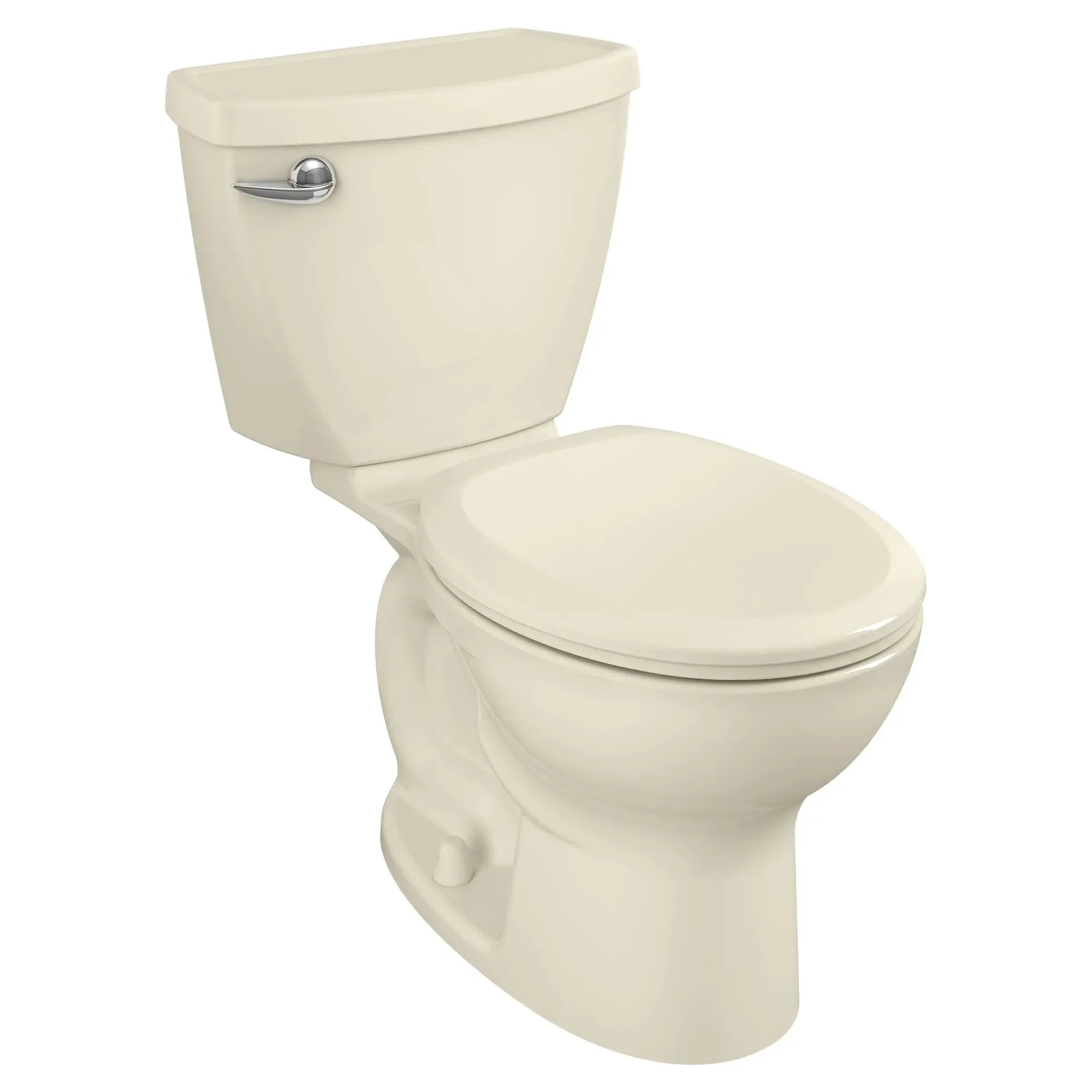 Cadet 3 1.28 GPF/4.8 LPF Left Trip Lever 15-Inch Round Front Toilet with Slow Close Seat - Easy Installation for Bathroom, Home & Commercial Use