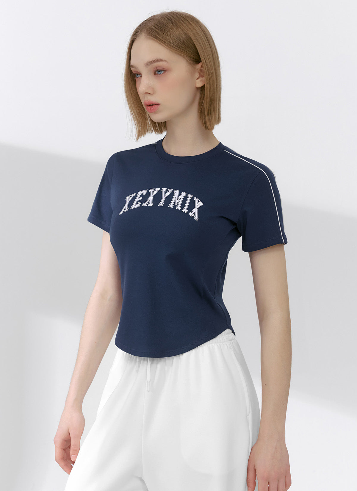 Trendy Color Block Crop Short Sleeve T-Shirt for Women | Summer Casual Fashion Top | Perfect for Beach Outings, Music Festivals & Street Style