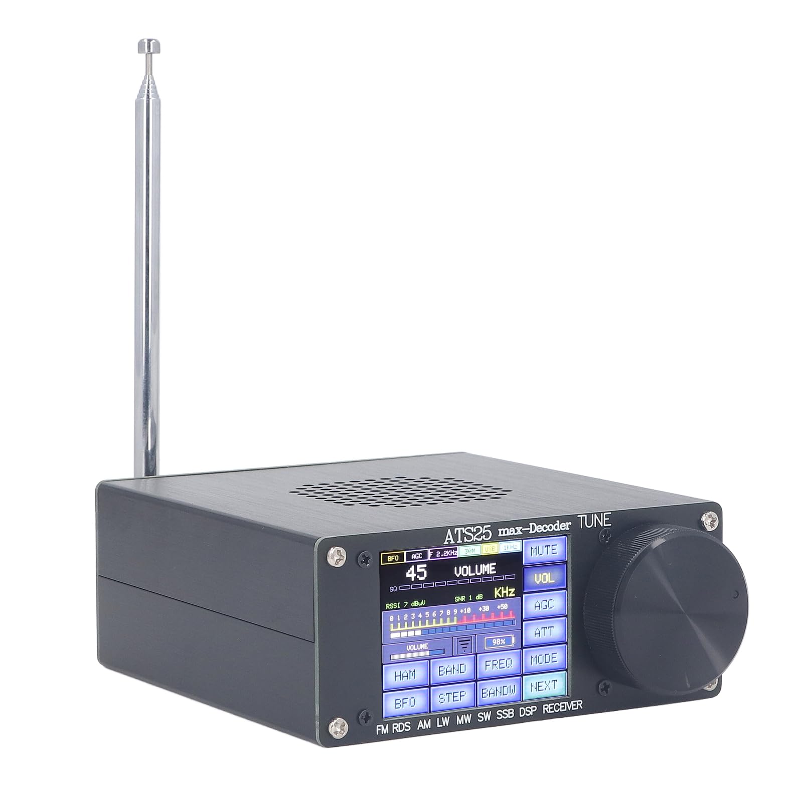 Upgraded SI4732 ATS-25max Full Band DSP Radio Receiver with 2.4