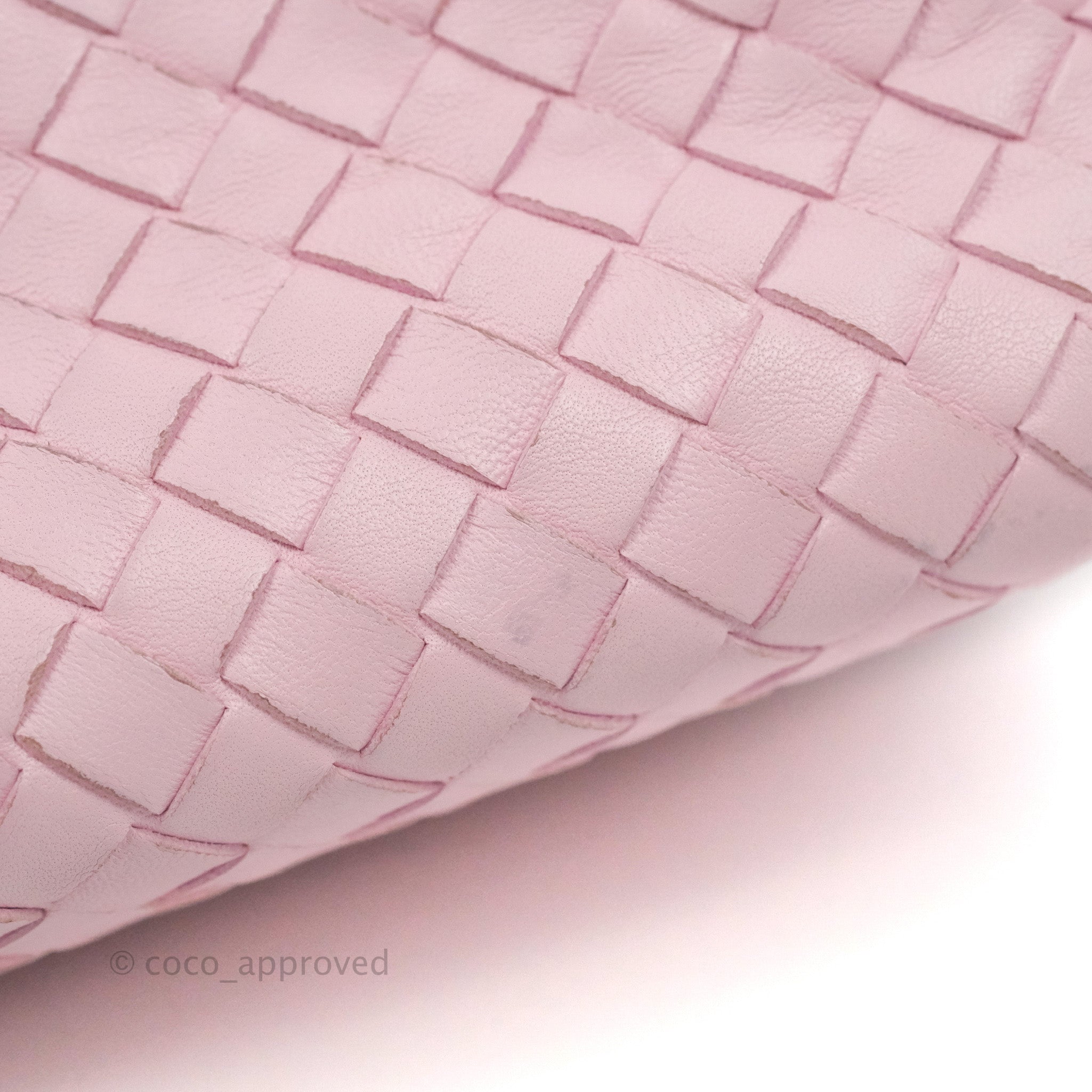 Bottega Veneta Baby Nappa Intrecciato Olimpia Shoulder Bag in Pink | Luxury Crossbody Purse for Women | Perfect for Date Night & Special Occasions