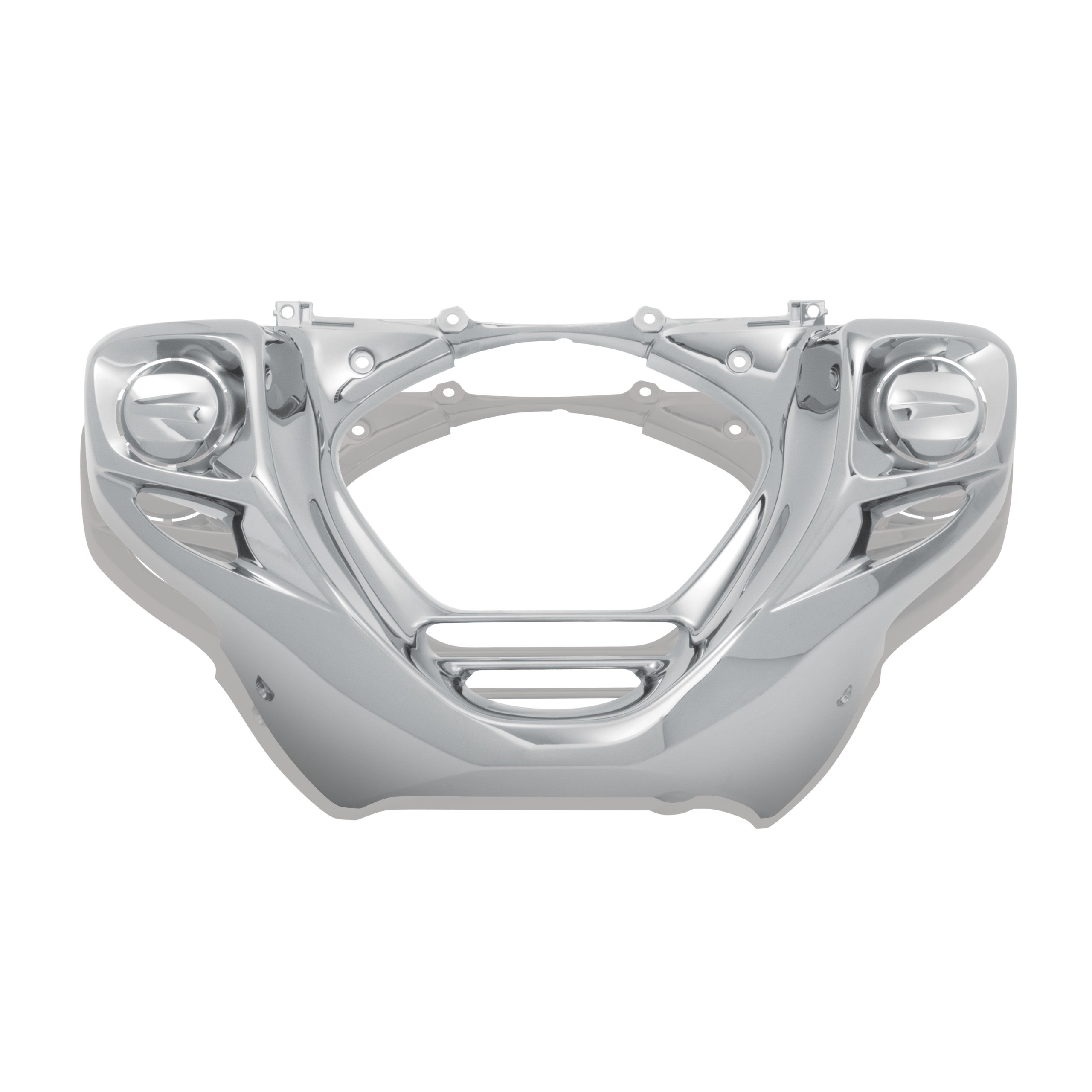 Show Chrome Accessories 52-818 Motorcycle Lower Front Cowl - Sleek Black ABS Plastic Fairing for Harley Davidson, Honda & Yamaha Bikes - Perfect for Wind Protection & Custom Styling on Cruisers & Touring Motorcycles