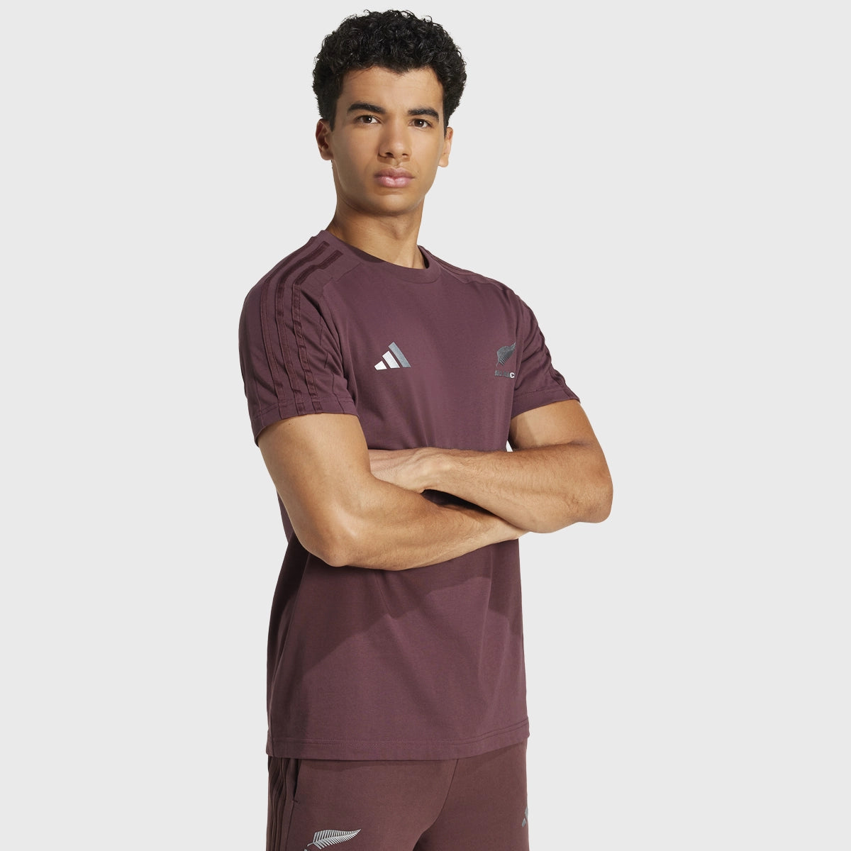 Adidas All Blacks Cotton T-Shirt for Men - Aurora Ruby Red - Comfortable & Breathable Casual Wear for Sports & Everyday Use
