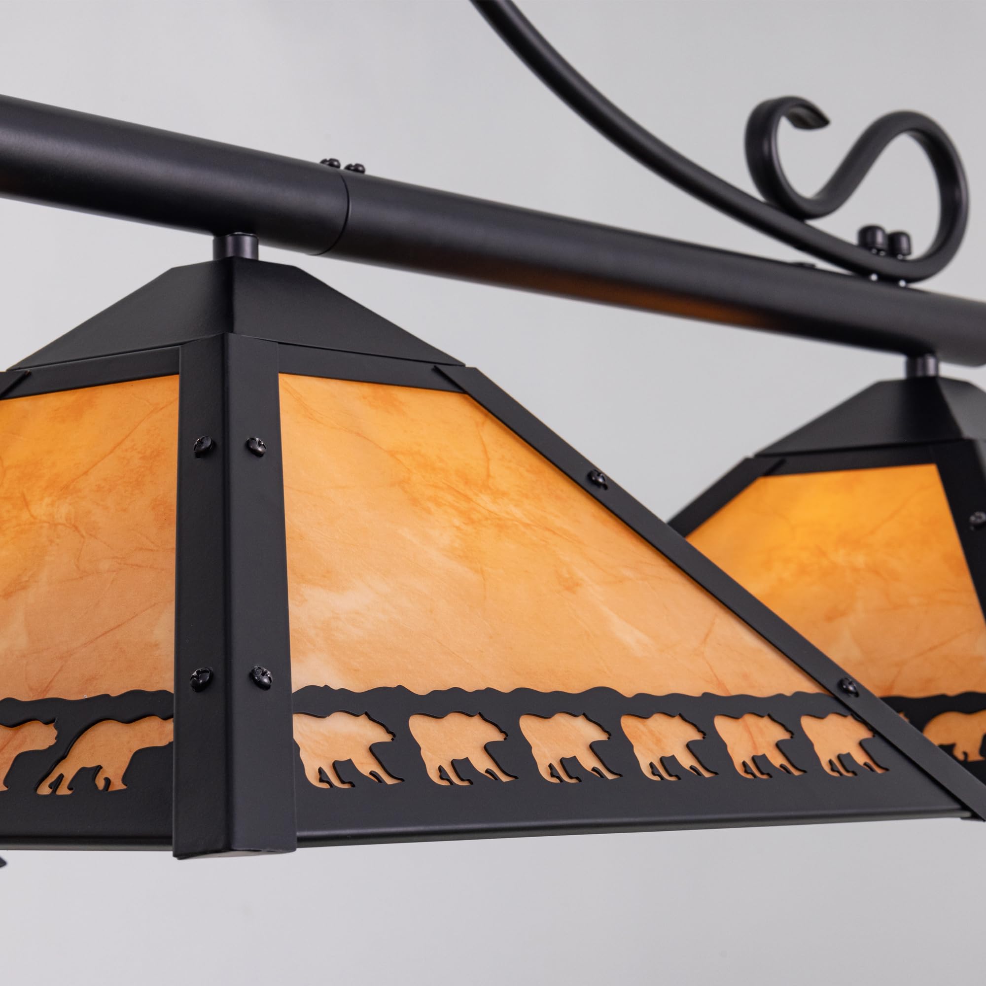 TOCHIC 3-Light Tiffany Style Billiard Pool Table Chandelier - 49.5