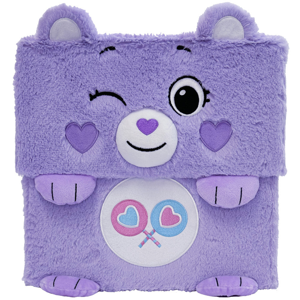 Care Bears Share Bear 12-Inch Purple Themed Storage Bin for Kids' Room Organization & Toy Storage - Perfect for Bedroom, Playroom, and Nursery Decor