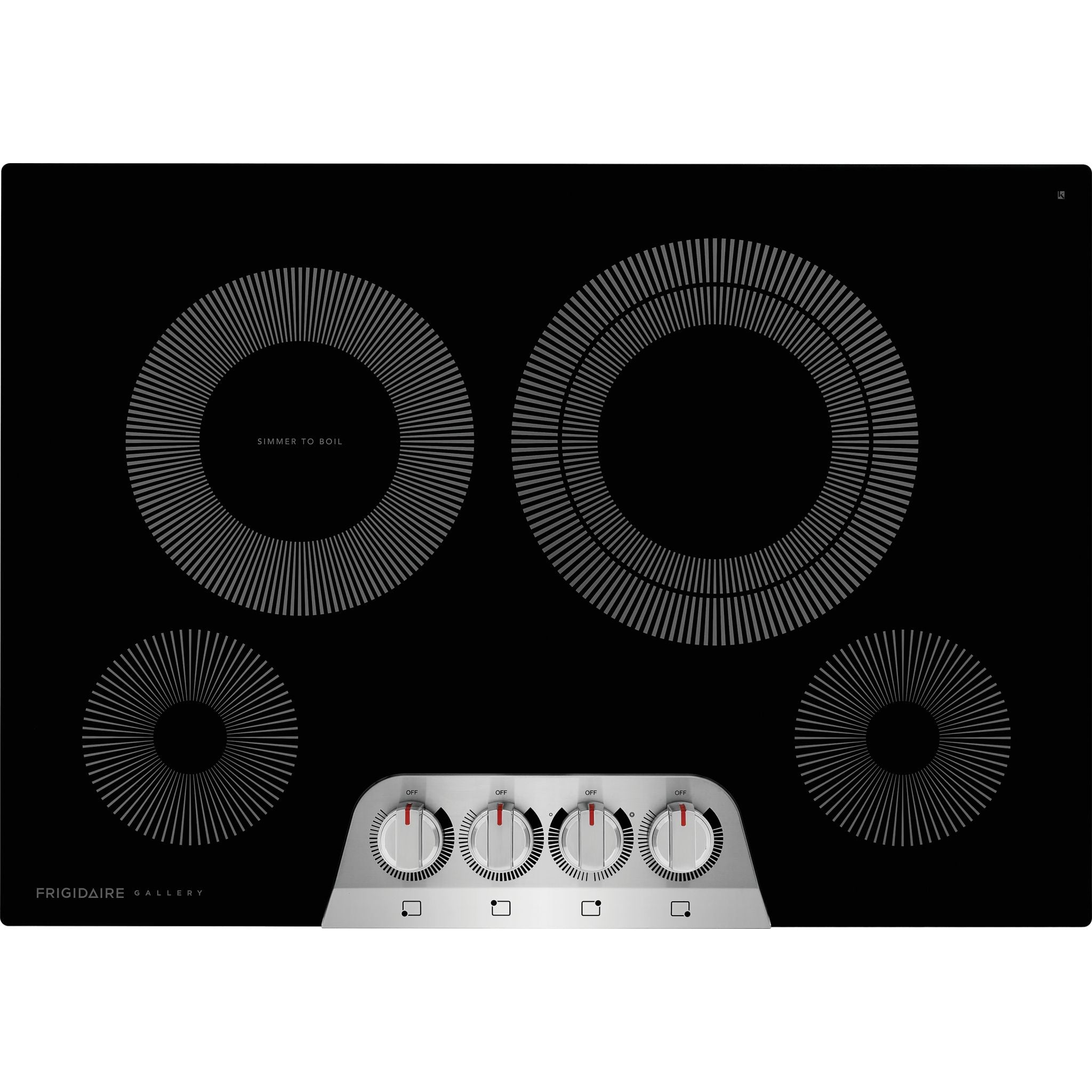 Frigidaire Gallery 30-Inch Electric Cooktop - GCCE3049AS Stainless Steel Built-In Stove Top for Modern Kitchens | Fast Heating & Easy Cleaning