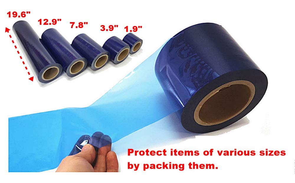 No Residue Removable Adhesive Protective Tape - Scratch Resistant Film Roll for Glass, Metal, Plastic Surfaces (19.6