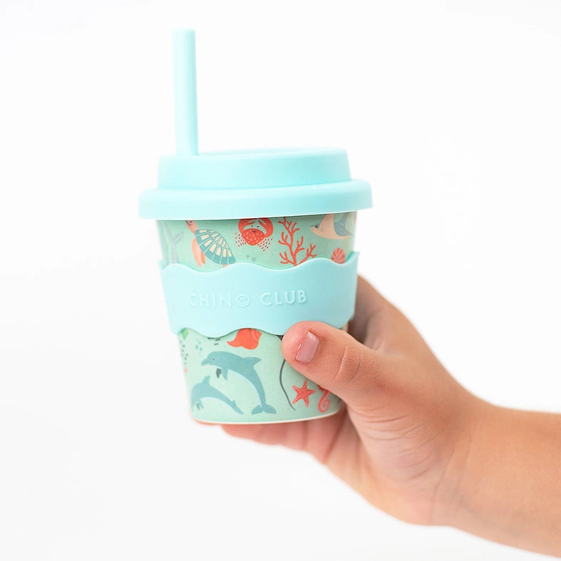 Ocean Babychino Cup 120ml - BPA-Free Baby Drinking Cup with Spout & Handle - Perfect for Toddlers, Infants & Travel - Ideal for Milk, Juice & Smoothies