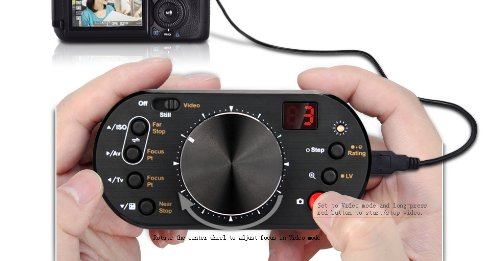 Canon EOS Remote Shutter Release - Compatible with Rebel T3/T3i/T1i/T2i, 60D/60Da, 5D Mark II/III, 7D, 1D Mark IV, Kiss X3/X4/X5/X50 DSLR Cameras | USB Focus Control for Time-Lapse & Group Photos | Perfect for Photography, Vlogging & Studio Shooting
