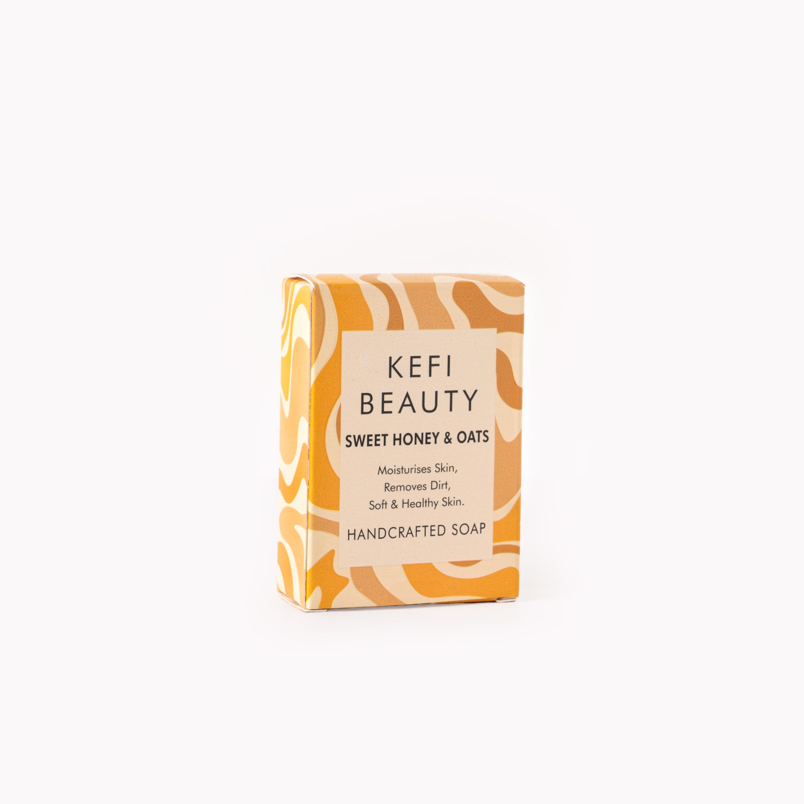 KEFI BEAUTY Honey & Oats Nourishing Soap with Herbal Cream - 100g Each, Pack of 2 - Moisturizing Hand & Body Cleanser for Dry Skin Care & Daily Bath Routine