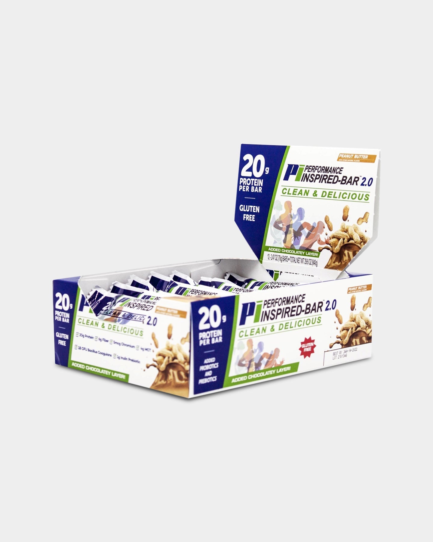 Performance Inspired Nutrition Bar 2.0 - High Protein Snack for Energy & Muscle Recovery | Pre-Workout & Post-Workout Fuel | Gym, Office & On-The-Go Nutrition