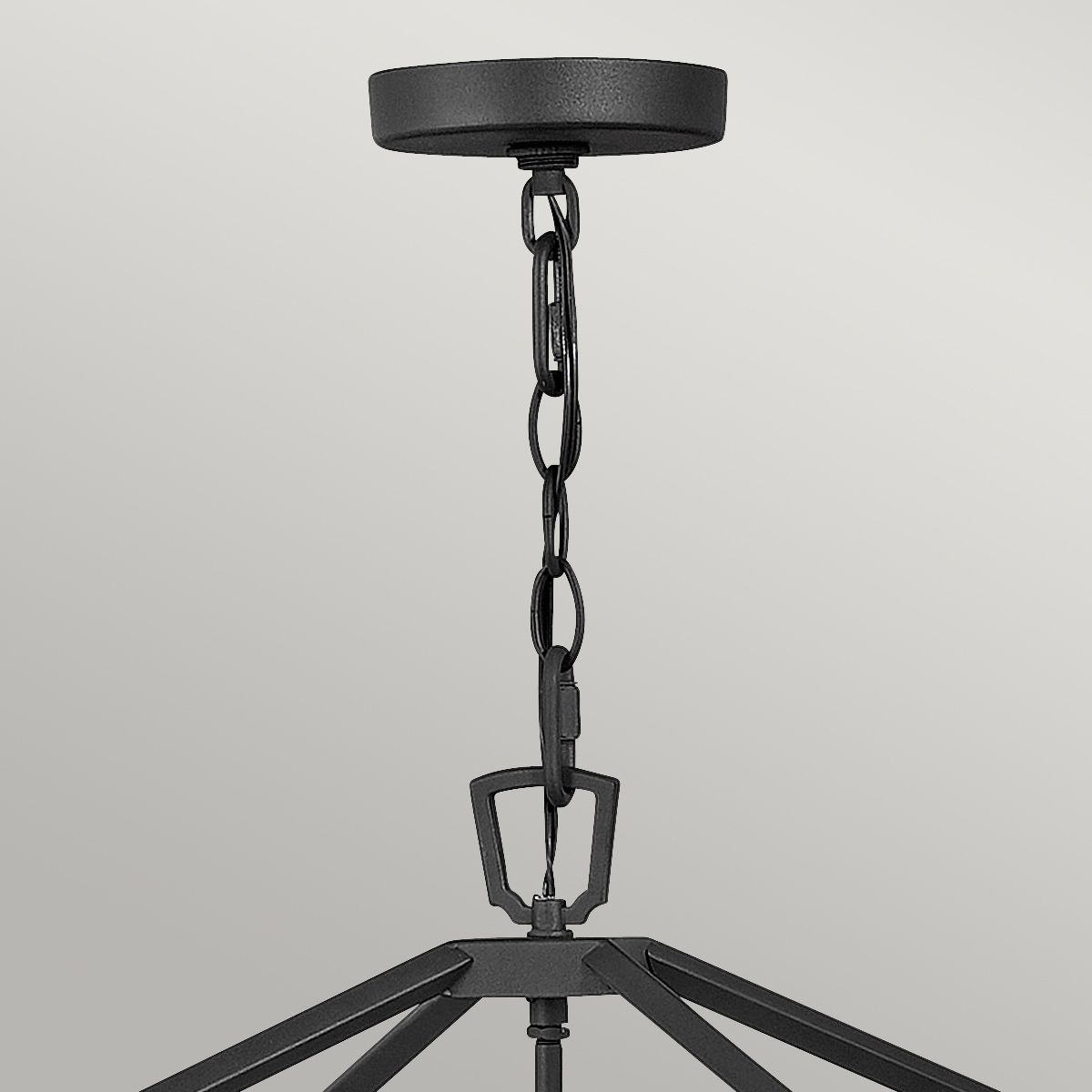 Alford Place 4-Light Outdoor Pendant Light Fixture - Museum Black Finish, IP44 Rated, E14 Socket - Perfect for Patio, Porch, and Garden Lighting