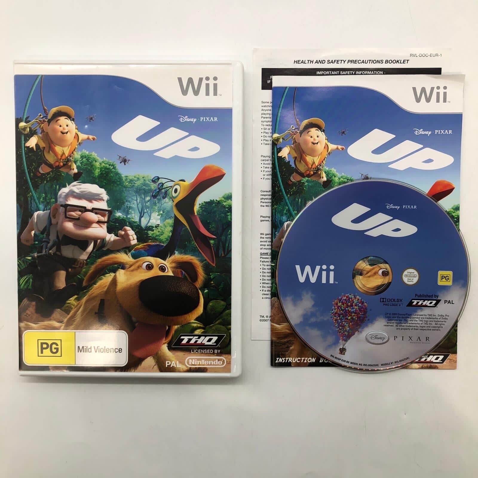 Disney Pixar Up Nintendo Wii Game with Manual - PAL Version - Fun Family Adventure for Kids & Adults
