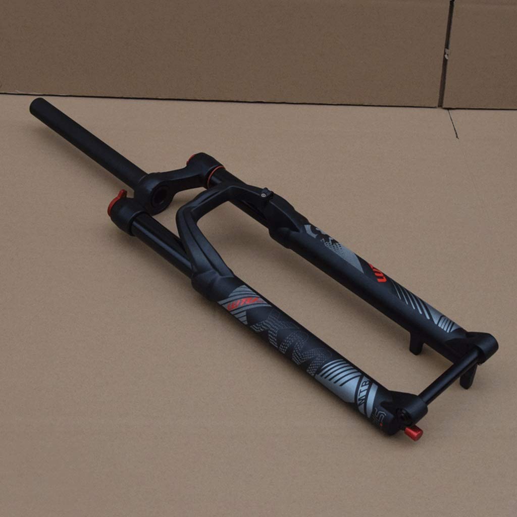 MTB Downhill Fork 26/27.5/29 Inch - Air Shock Suspension Fork with Disc Brake, 15mm Thru Axle, 1-1/8