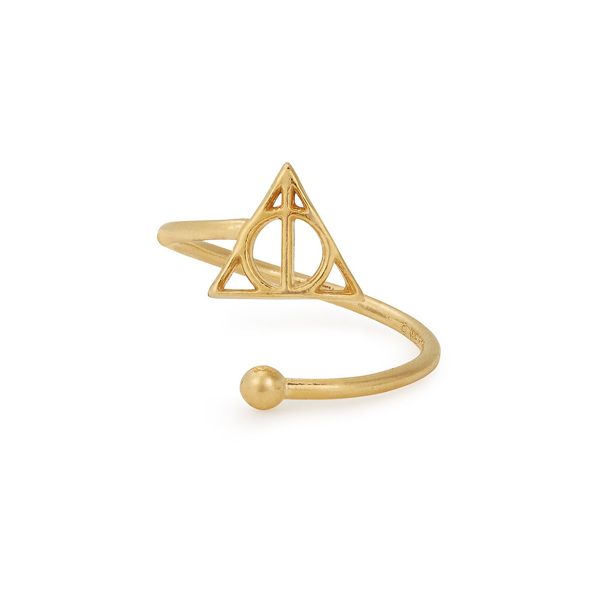Harry Potter™ Deathly Hallows Ring Wrap - Official Licensed Jewelry for Fans, Perfect for Cosplay, Halloween Costumes & Gift Giving