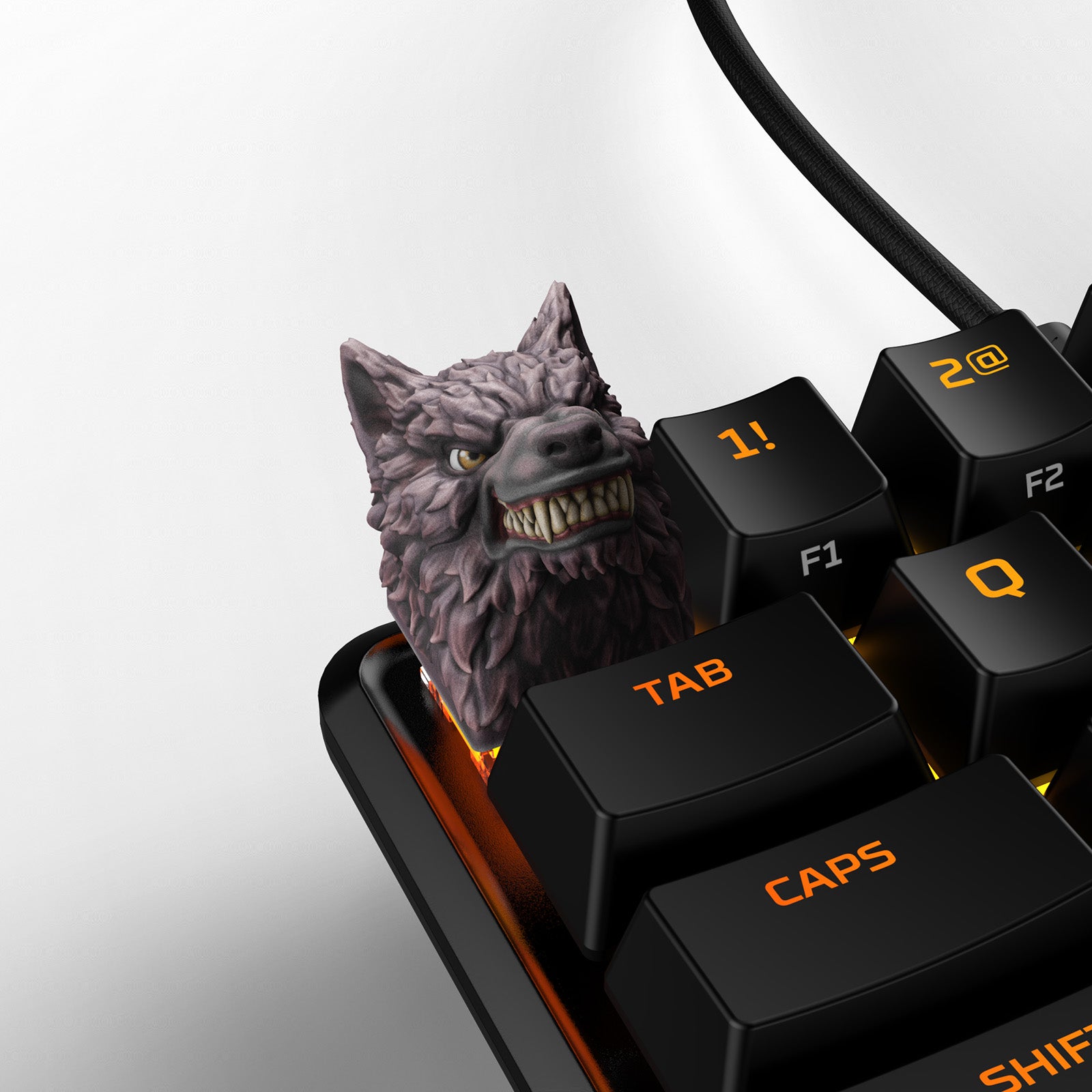 HX3D Custom Keycap - Werewolf Design for Mechanical Keyboards | Perfect for Gaming & Typing Enthusiasts