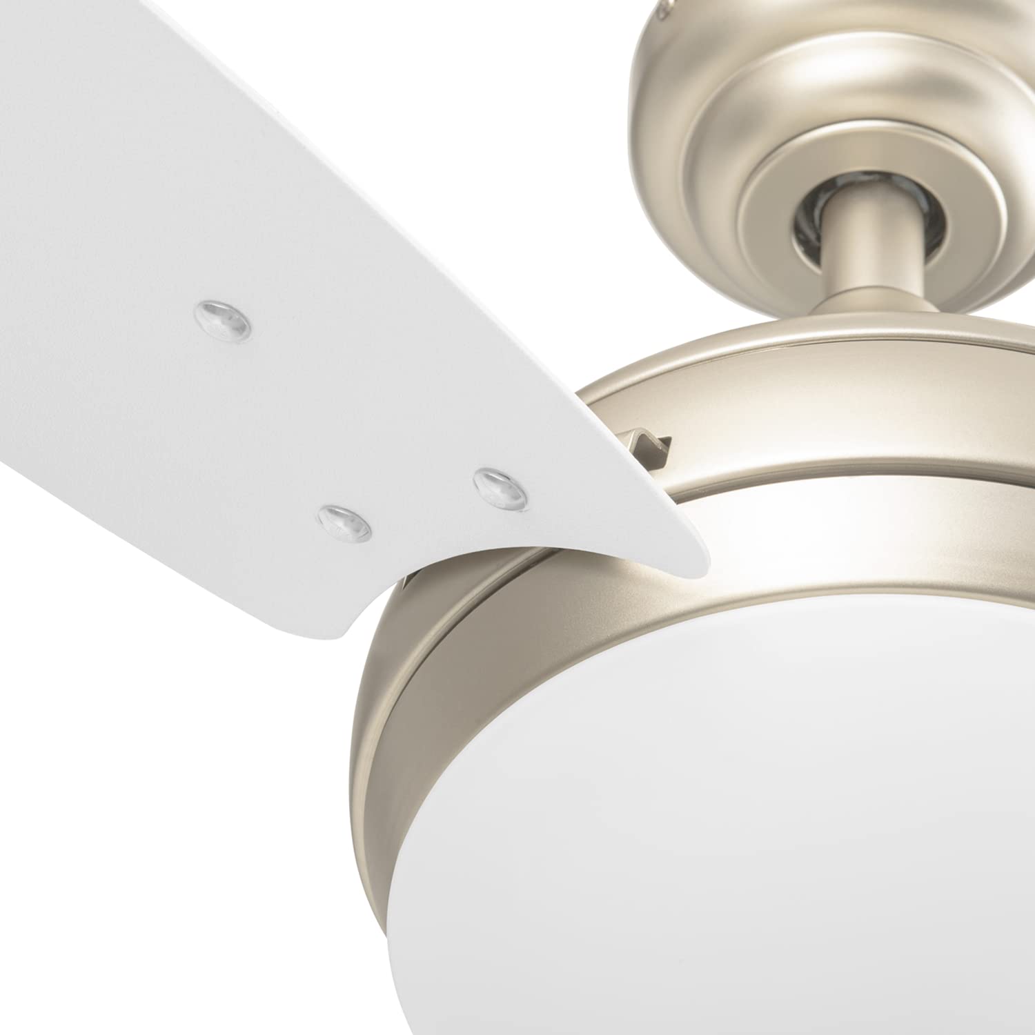 Honeywell Neyo 52 Inch Modern Ceiling Fan with LED Light and Remote Control - High Performance Reversible Motor, 3 Blades, Champagne Finish - Perfect for Living Room, Bedroom, and Office