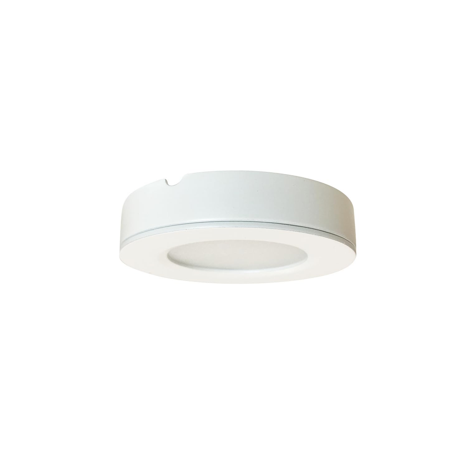 Nora Lighting NMP-LED27W Josh LED Puck Light - 12V, 2700K Warm White, Dimmable Under Cabinet Lighting for Kitchen, Bathroom, Closet & Staircase