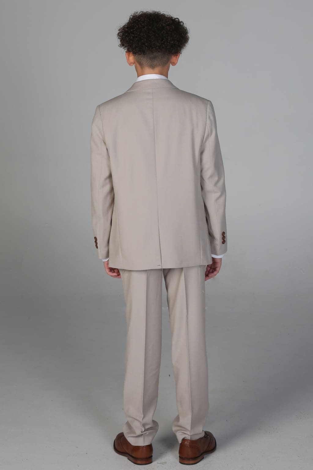 Stylish Boy's Mayfair Stone Three-Piece Suit Set | Formal Wear for Weddings, Parties & Special Occasions