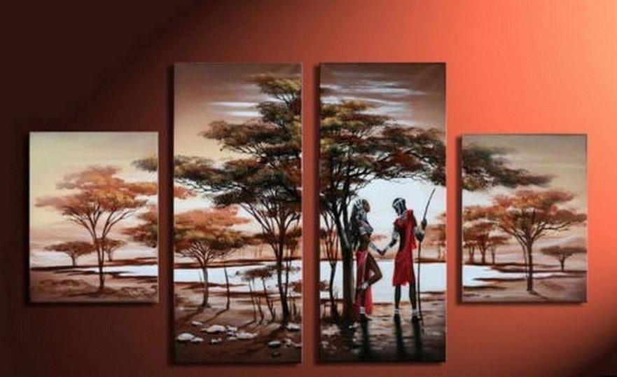Extra Large African Abstract Landscape Painting - Modern Contemporary Wall Art for Living Room Decor | Perfect for Home, Office & Gallery Display