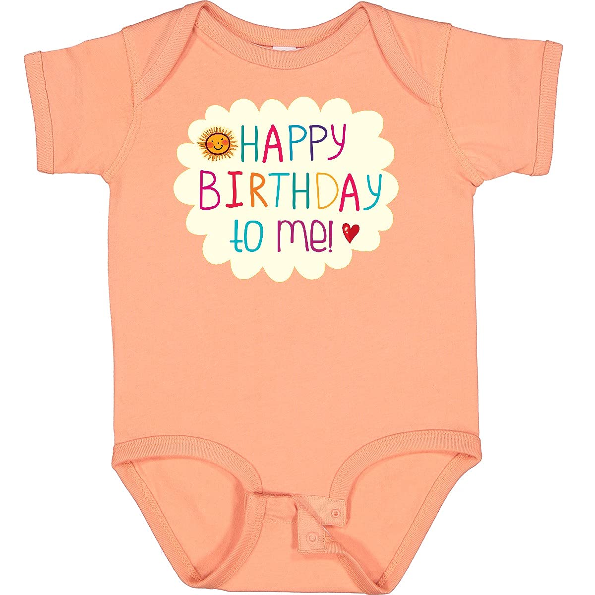 Inktastic Happy Birthday to Me Baby Bodysuit - Cute Birthday Outfit for Infants & Toddlers - Perfect for 1st Birthday Photos, Parties & Celebrations