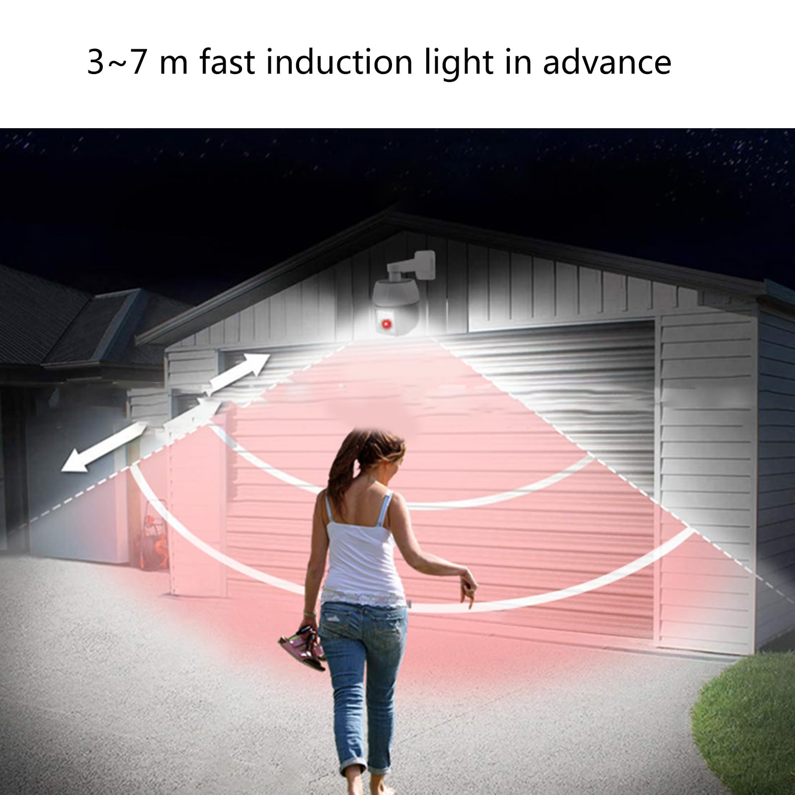 360° Rotating Dome Fake Security Camera with LED Light - Dummy Surveillance Camera for Home, Office & Outdoor Use
