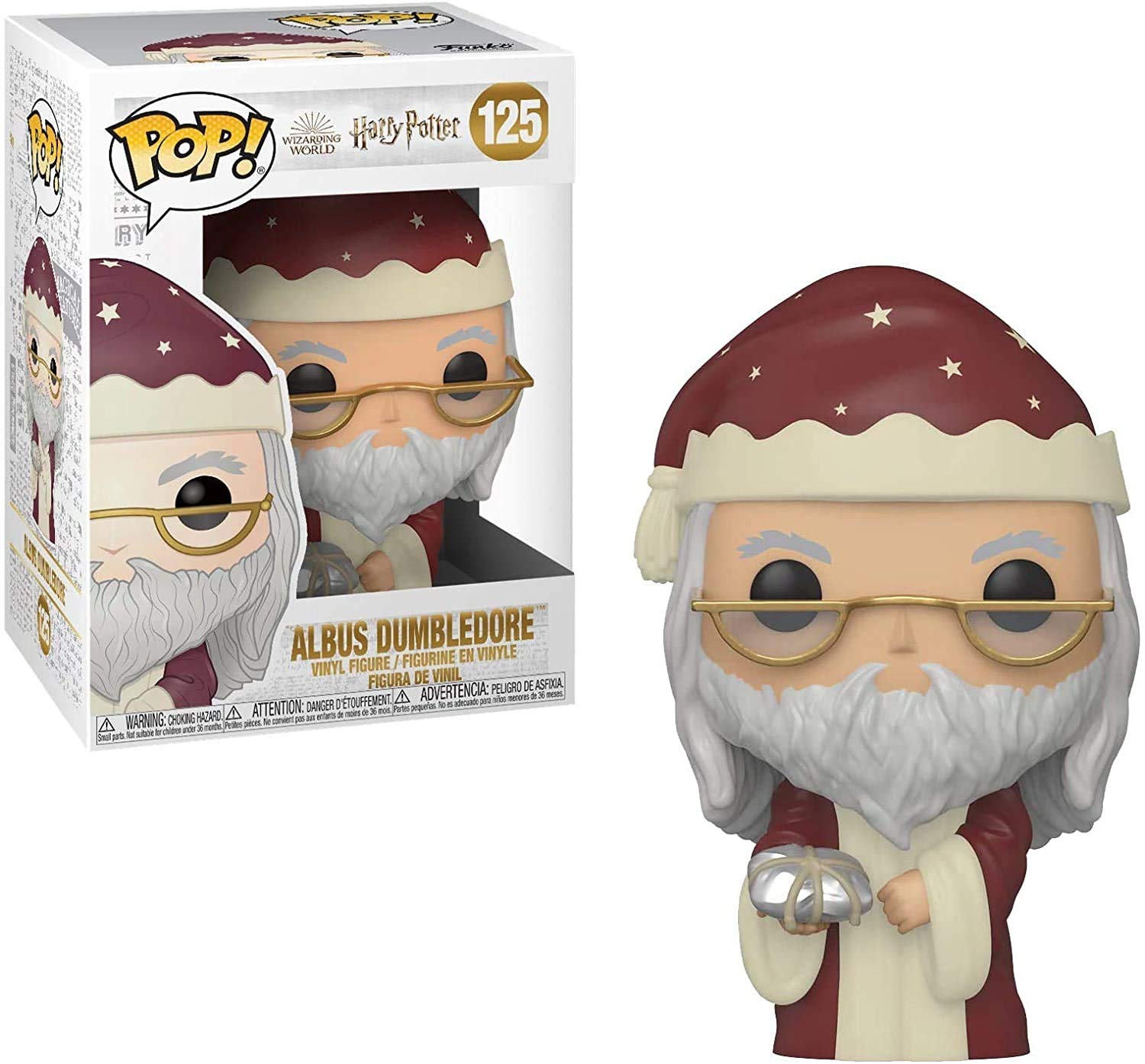 Funko Pop! Harry Potter Holiday Dumbledore Collectible Figure with PopShield Protector Case - Perfect for Christmas Gifts & Potter Fans Collection