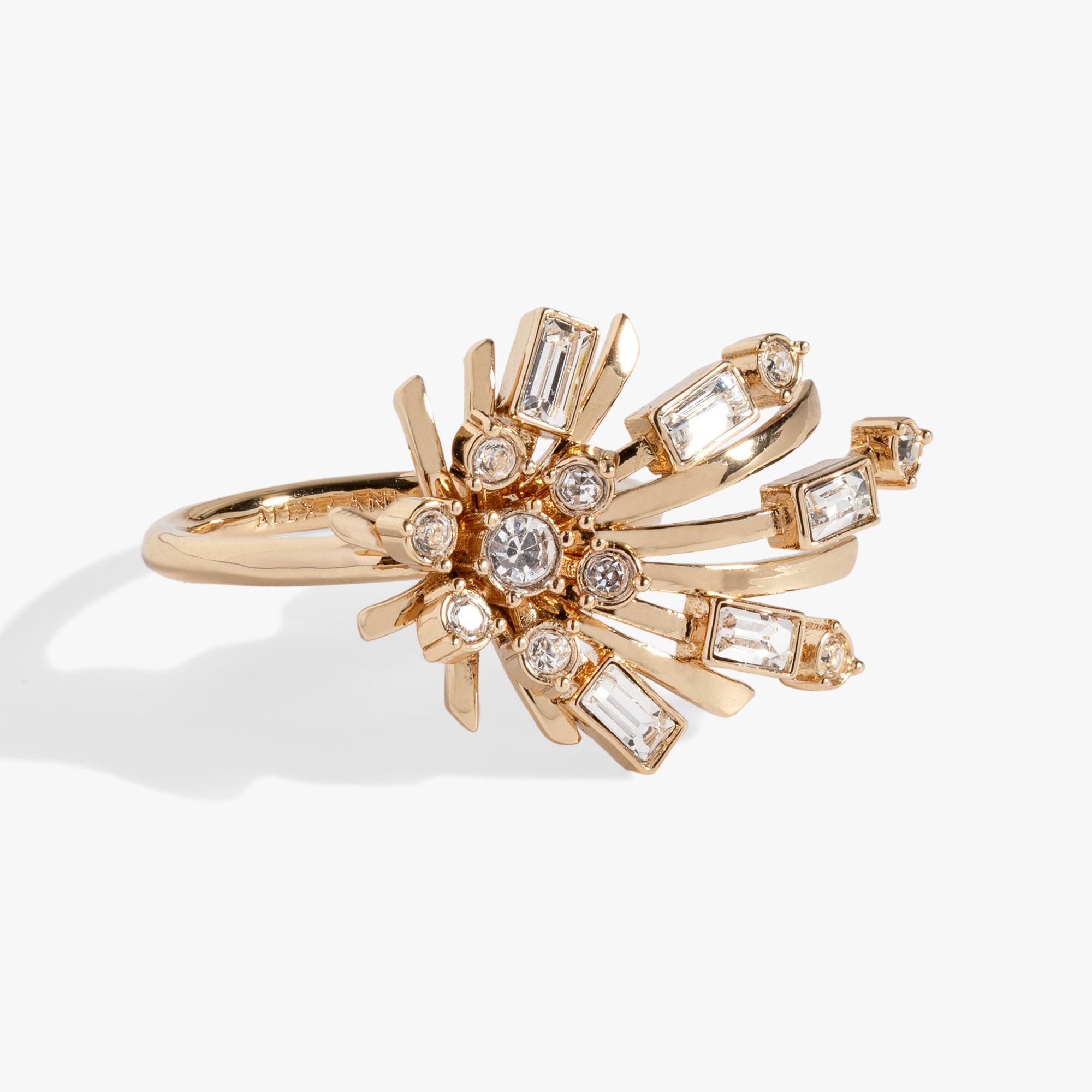 Festive Sparkle Statement Ring for Women - Elegant Crystal Party Jewelry for Christmas, New Year & Special Occasions