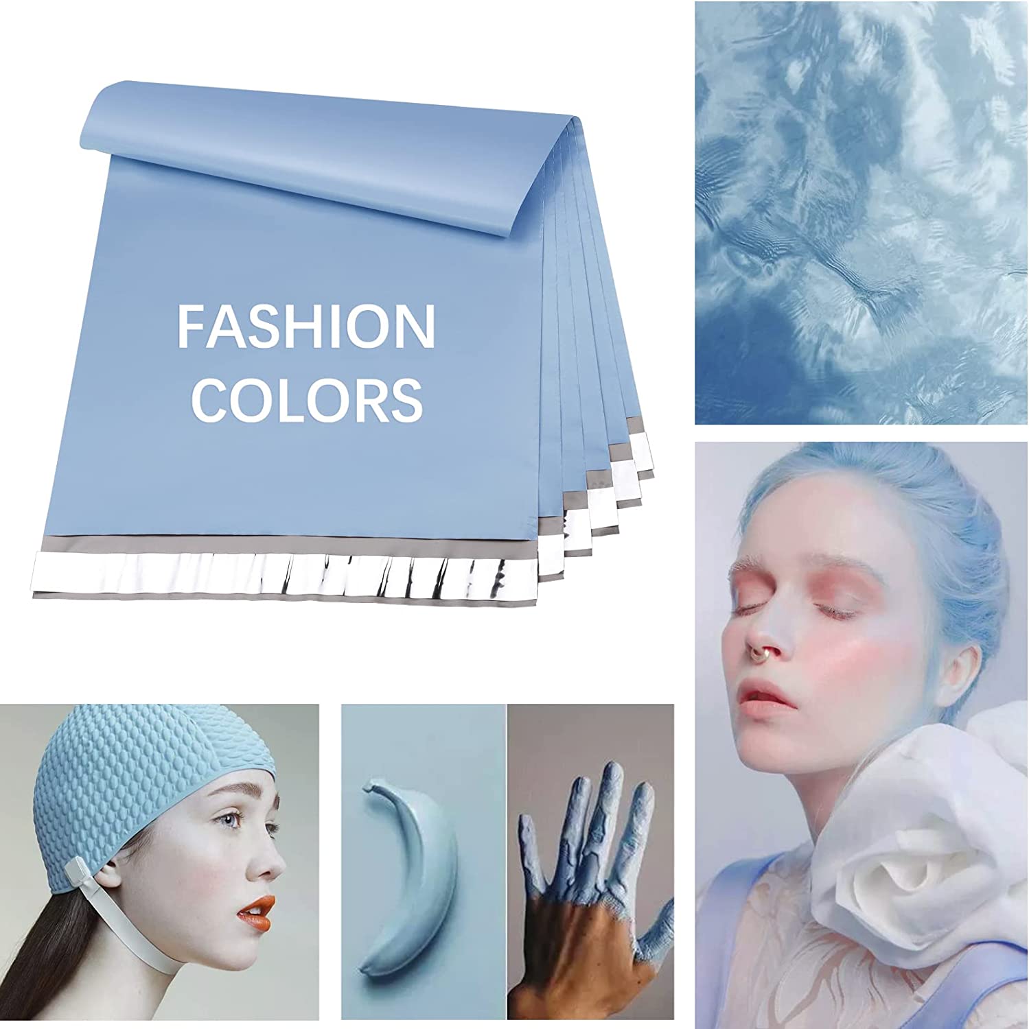14.5x19 Inch Haze Blue Poly Mailer Envelope Shipping Bags - Waterproof, Lightweight & Durable Mailing Pouches for Ecommerce, Clothing, Jewelry & Small Items - Perfect for Online Sellers & Small Businesses