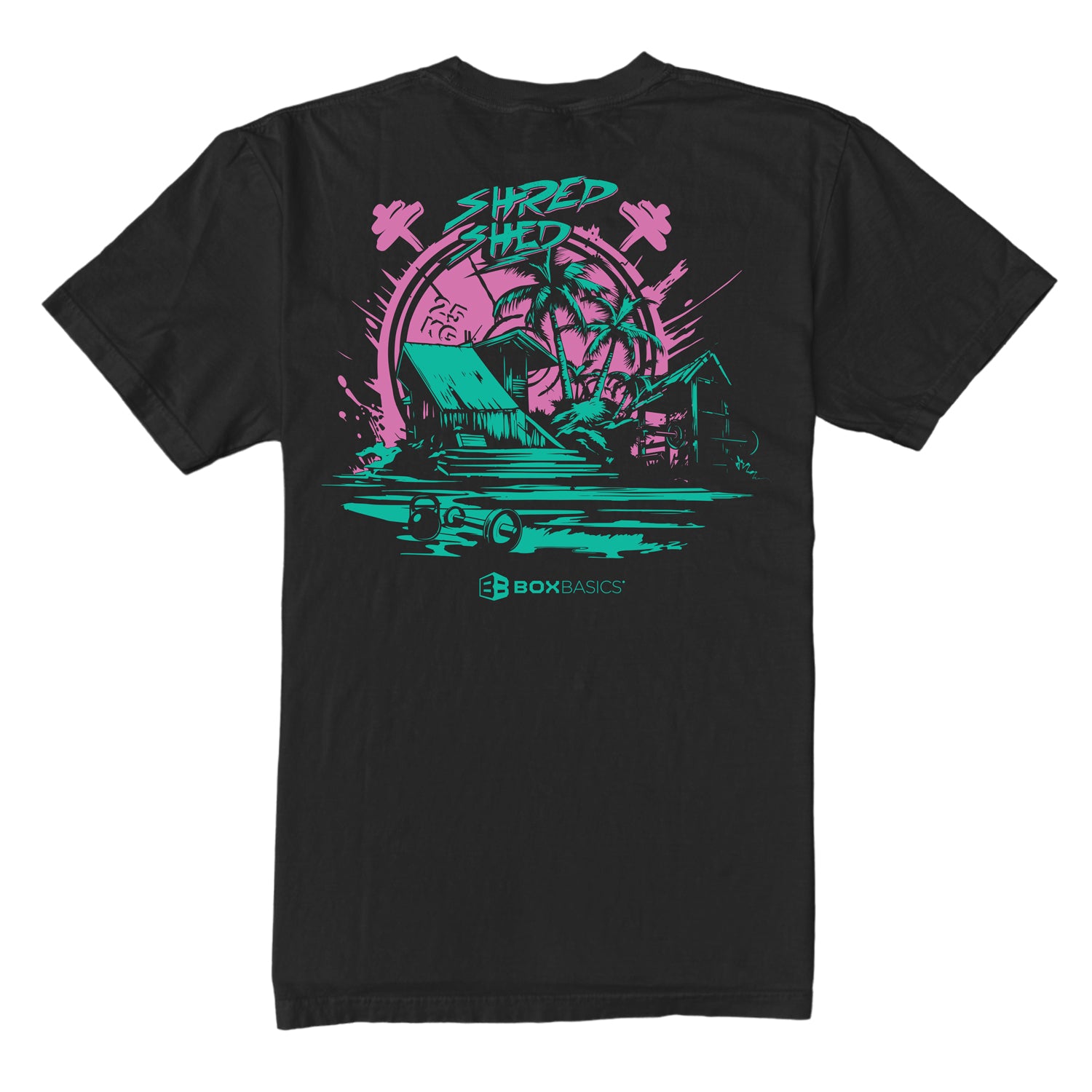Box Basics Shred Shed Tee - Men's Graphic T-Shirt for Skateboarding & Streetwear | Casual Wear for Skaters & Urban Fashion